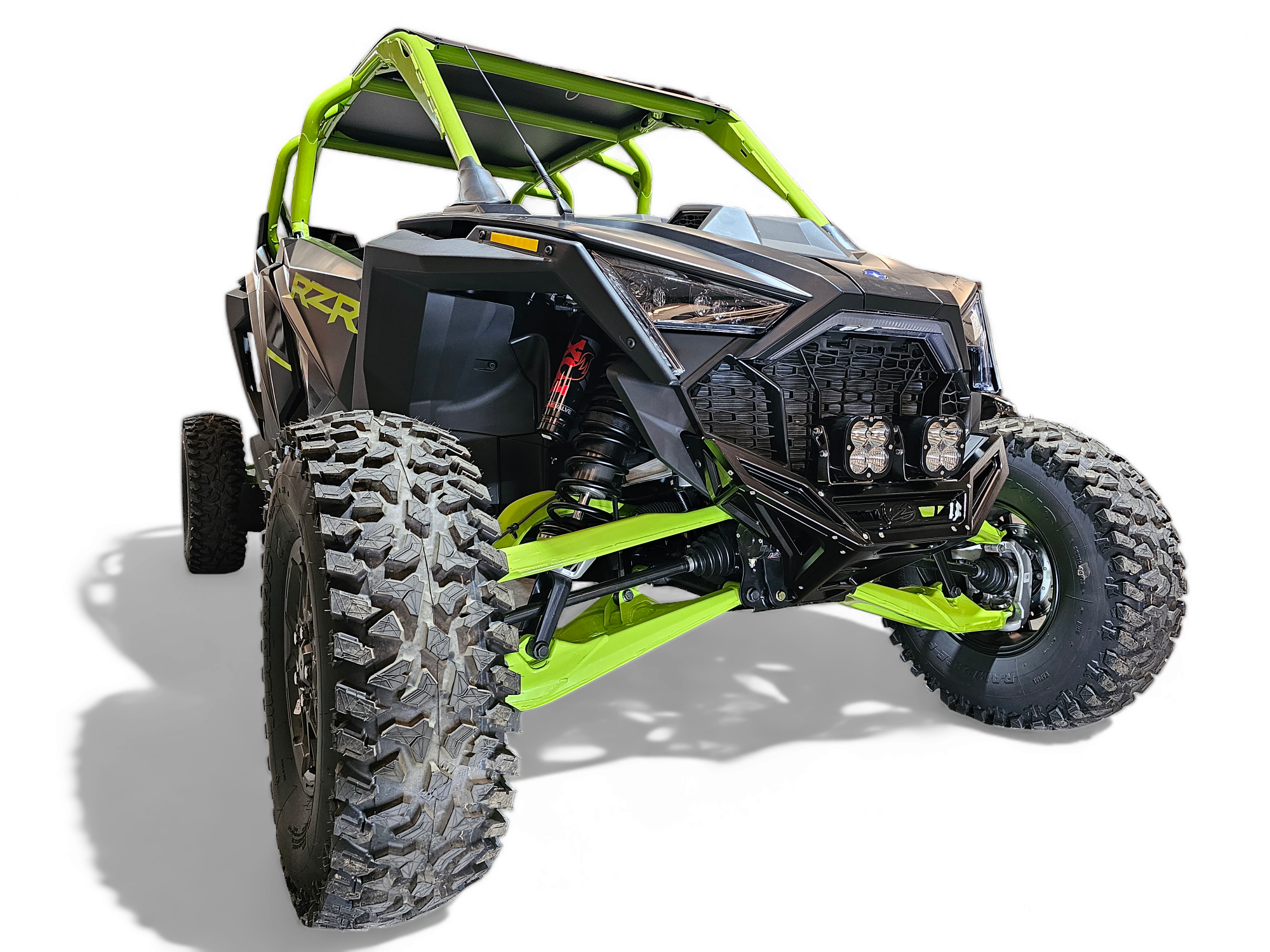 2022-2025 Polaris RZR Pro R & Turbo R Front Winch Bumper - Black Anodized Aluminum Billet (FWB610030) | Off-Road Protection & Recovery Accessory for UTV Trail Riding & Rock Crawling