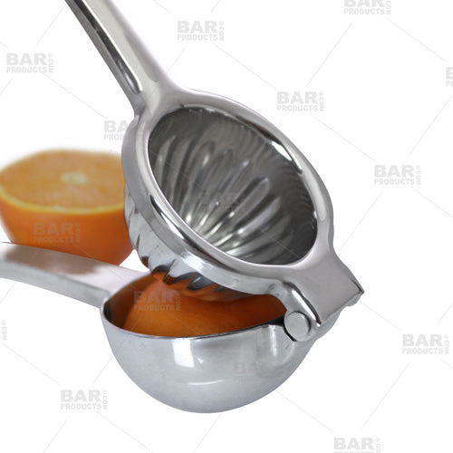 BarConic® Premium Stainless Steel Citrus Juicer - Handheld Lemon Lime Orange Squeezer for Fresh Juice - Perfect for Cocktails, Baking & Healthy Drinks
