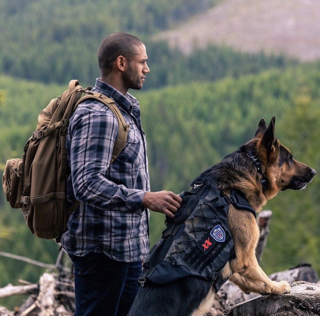 Titan K9 Dog Vest - Adjustable Tactical Harness for Large Dogs - Perfect for Training, Hiking & Outdoor Adventures