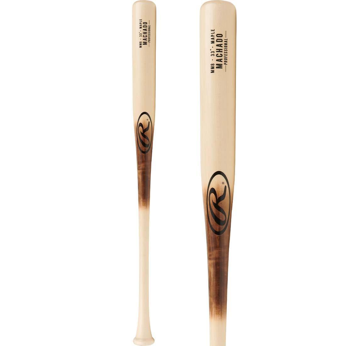 Rawlings Pro Label Manny Machado MM8PL Maple Wood Baseball Bat - Professional Grade for Training & Games | Perfect for MLB Players & Serious Athletes