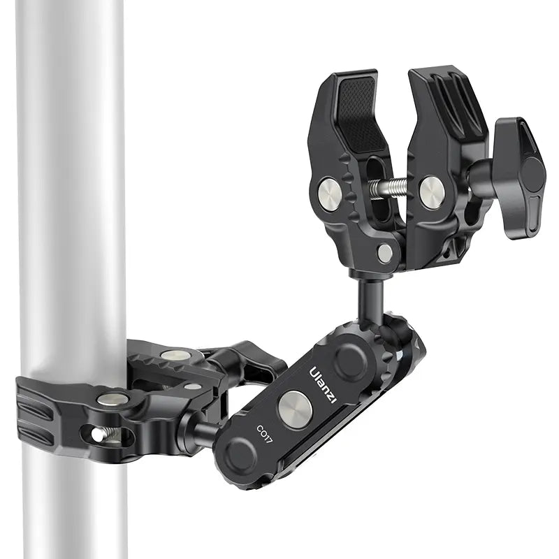 Ulanzi CO17 Super Clamp with Dual Ballhead Magic Arm C046GBB1 - Heavy Duty Camera Mount for DSLR, Mirrorless, GoPro - Perfect for Vlogging, Photography & Studio Setup