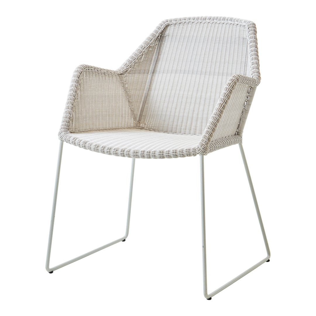 Breeze Outdoor Chair with Sled Base - Lightweight Patio Furniture for Backyard, Poolside & Camping - Comfortable Lounge Chair for Relaxing in Sun or Shade