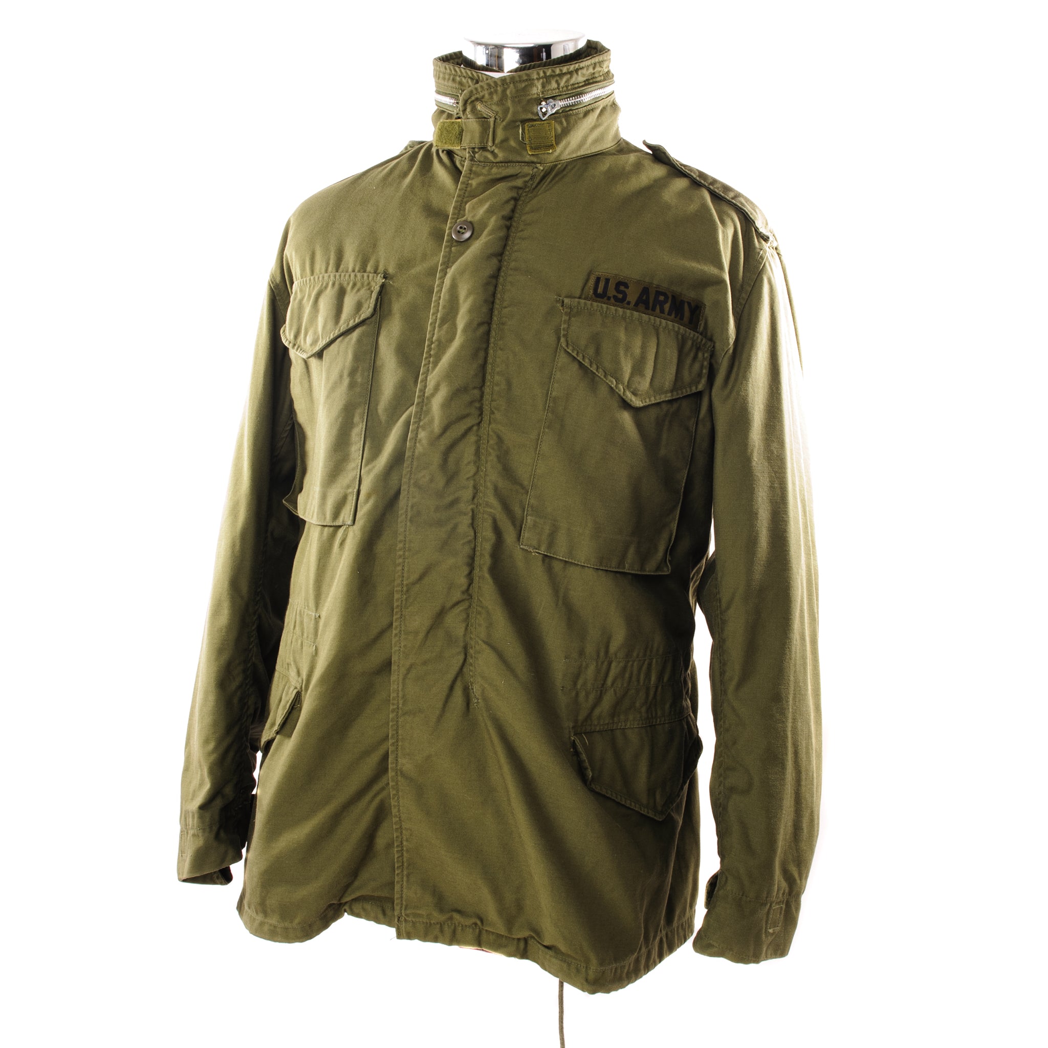 Vintage US Army M-1965 M65 Field Jacket - Vietnam War Era Military Jacket - Medium Regular Size - Perfect for Outdoor Adventures, Historical Reenactments & Casual Wear