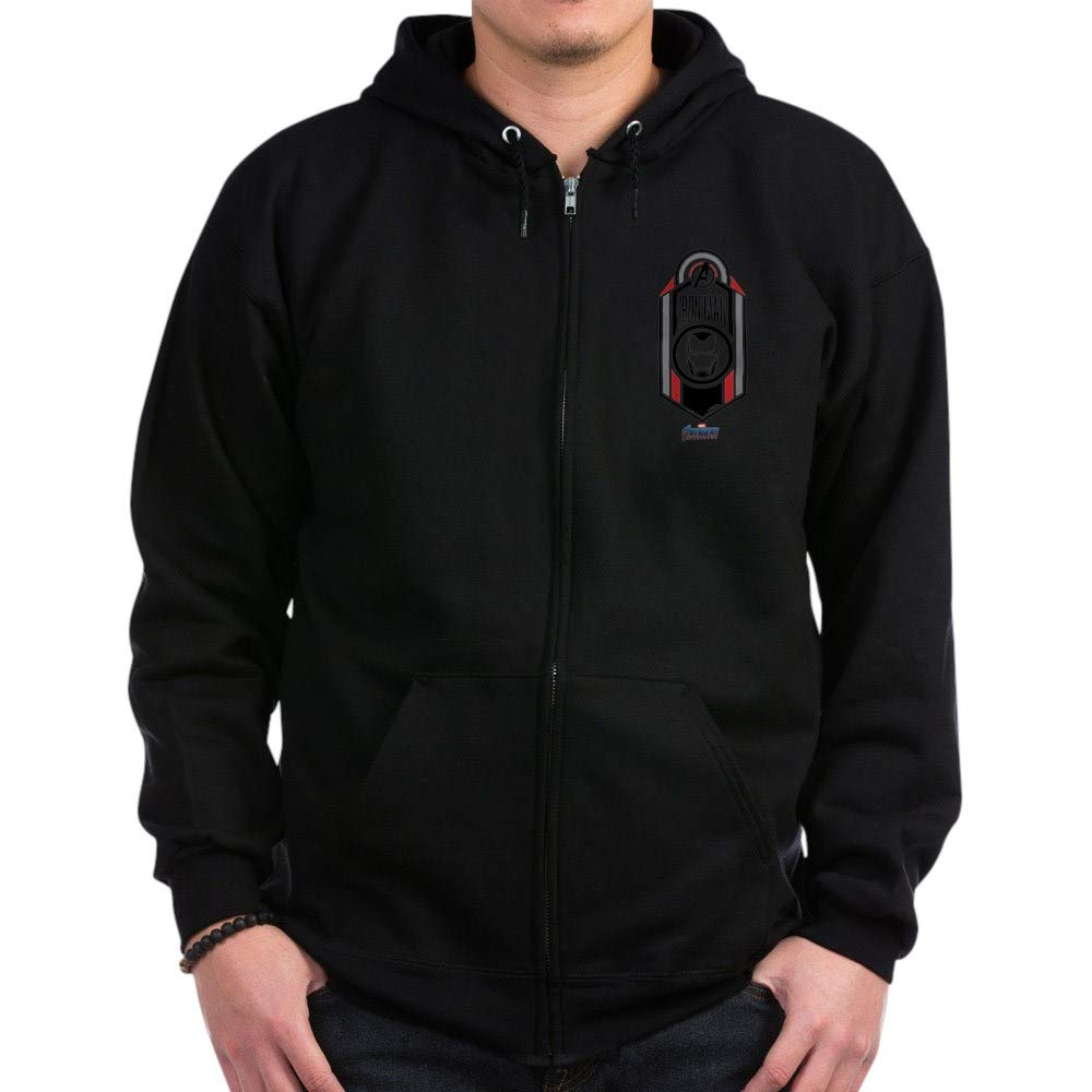 Marvel Iron Man Logo Zip-Up Hoodie for Men & Women - Comfortable Pullover Sweatshirt for Casual Wear, Cosplay & Superhero Fans