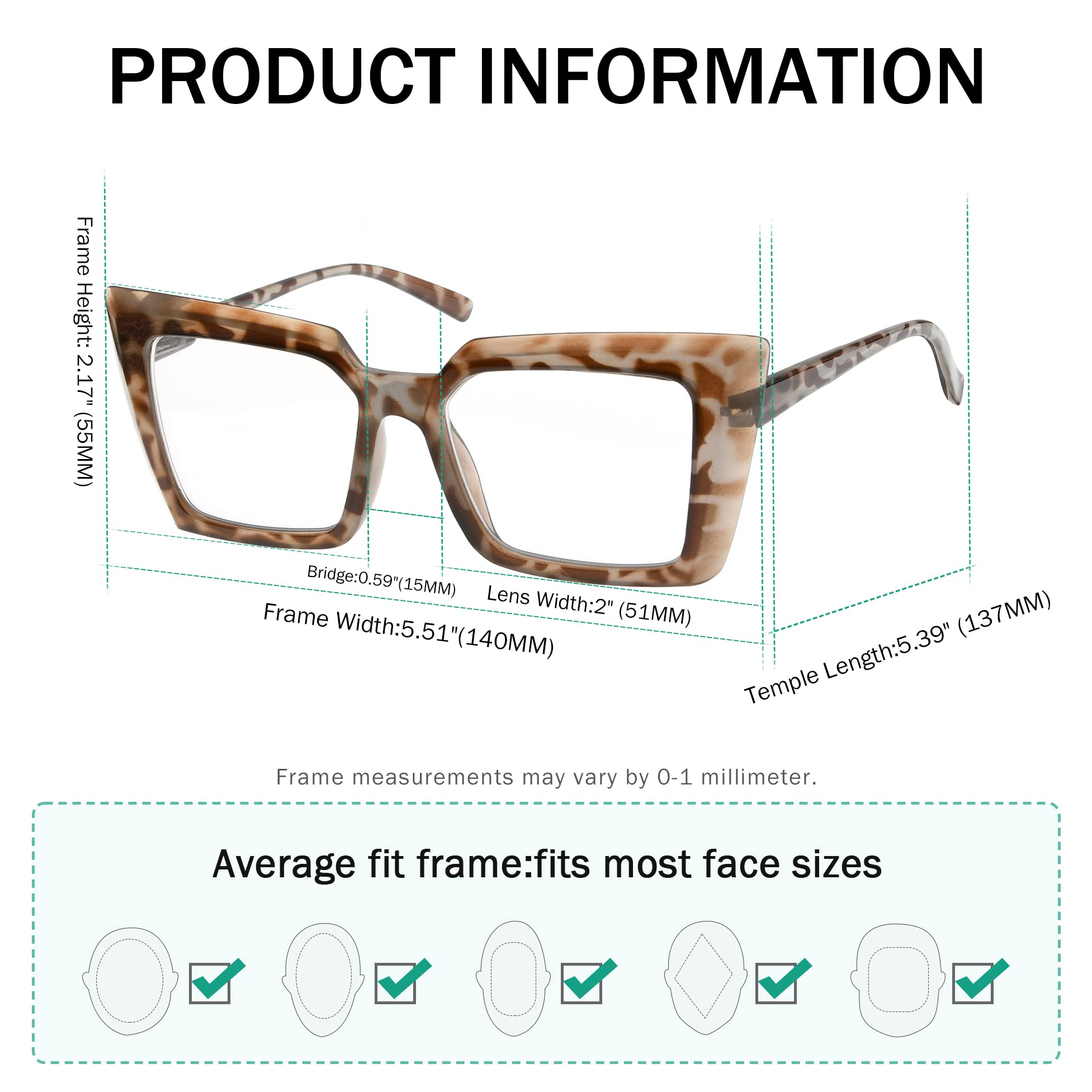Eyekepper Photochromic Reading Glasses for Women - Lightweight Oversized Readers with Transition Lenses (Indoor/Outdoor Use) - Perfect for Reading, Driving, and Outdoor Activities