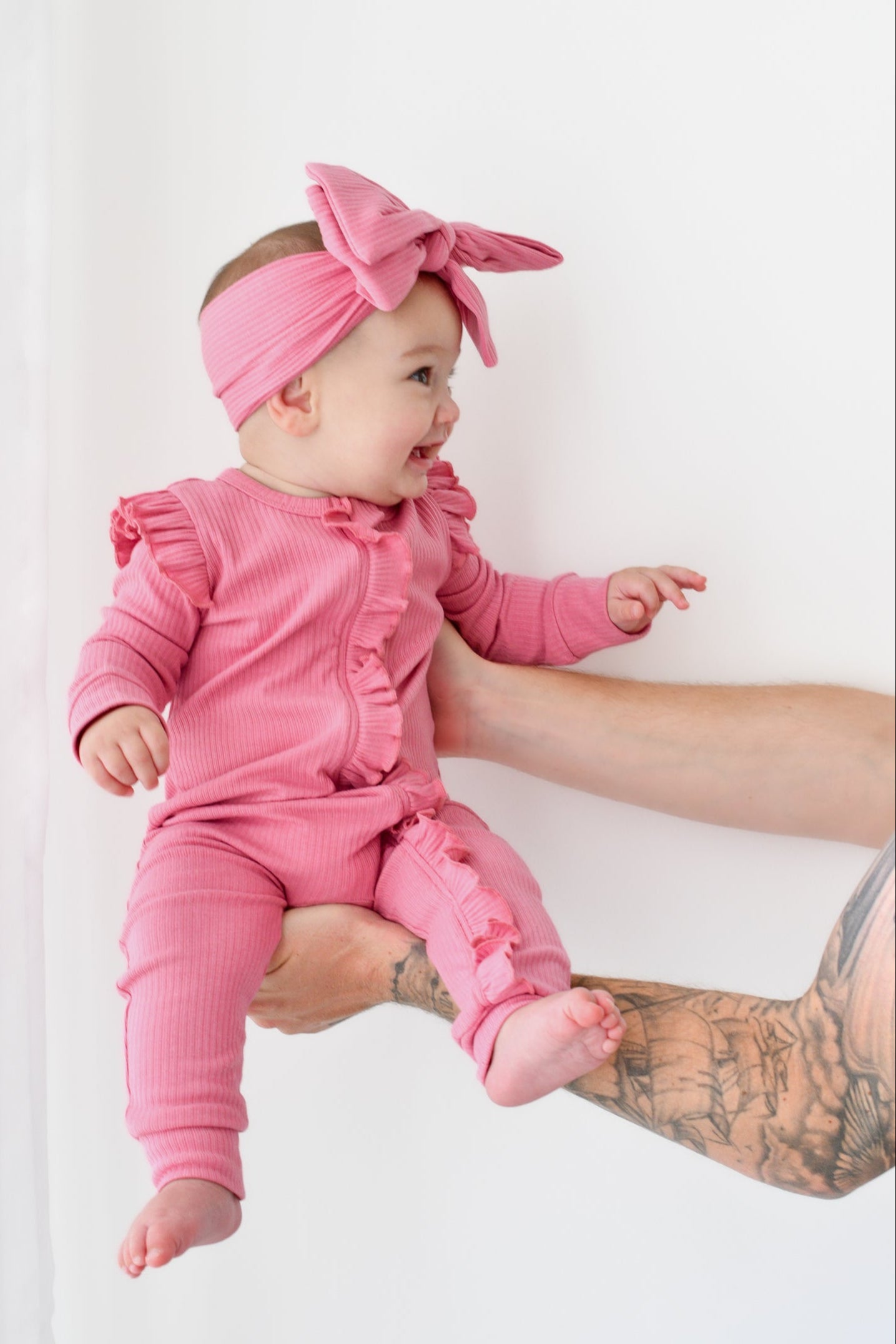 Cozy Frilly Zip Romper for Baby Girls - Soft & Comfortable Berry Bliss Outfit | Perfect for Playdates, Photoshoots & Special Occasions