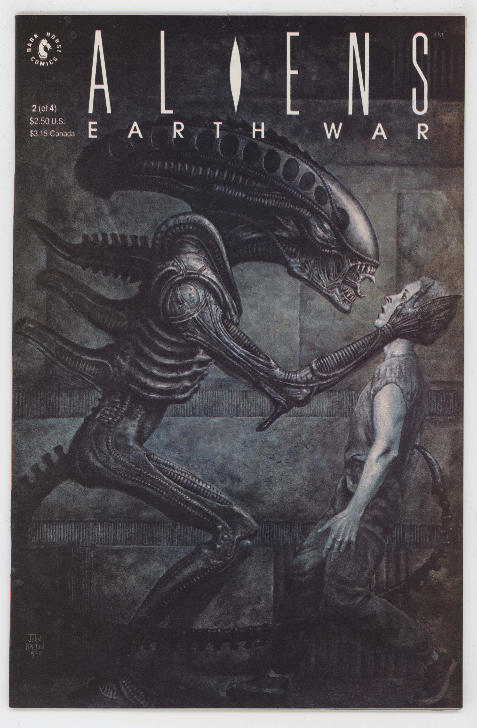 Alien Earth War 2 Dark Horse Comic 1990 NM John Bolton Mark Verheiden - Sci-Fi Collectible for Fans & Comic Book Enthusiasts