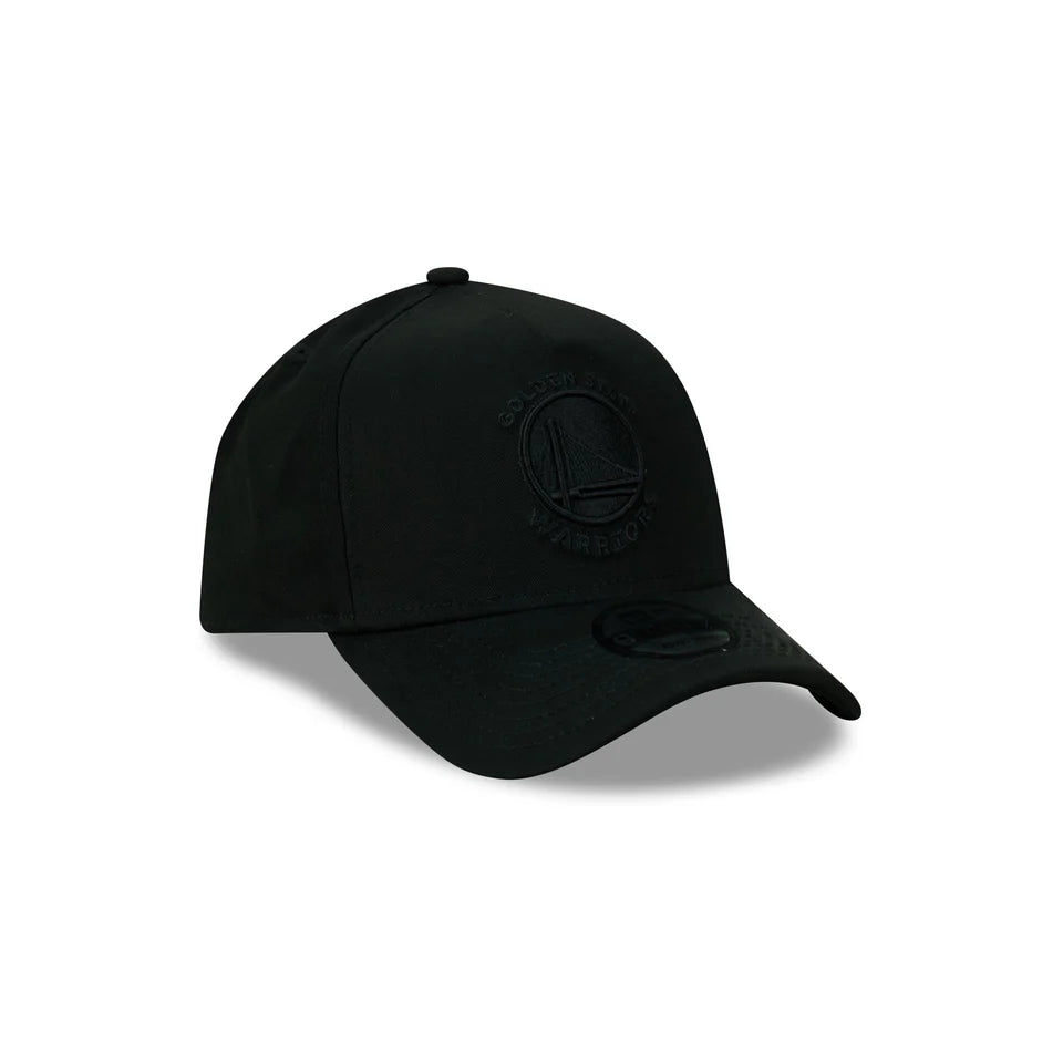 New Era Golden State Warriors Black 9FORTY Adjustable Snapback Hat for Men - Perfect for Basketball Games, Streetwear & Casual Outfits