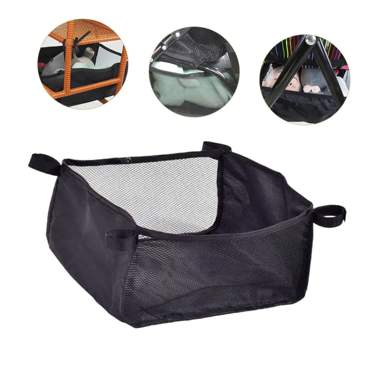 1PCS Baby Stroller Storage Organizer Bag - Under Seat Hanging Basket for Baby Trend Stroller, Wagon & Car Seat - Replacement Organizer Pouch for Diapers, Toys & Essentials - Perfect for On-the-Go Parents