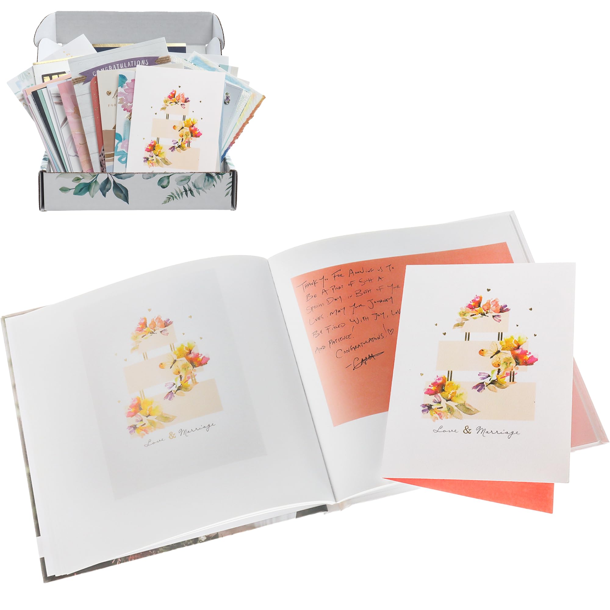 Artkive Wedding Card Keepsake Album - Premium Organizer Book for Wedding Cards, Save the Date, Menus & Photos | Transform Memories into Beautiful Keepsakes | Perfect for Brides, Couples & Wedding Planners