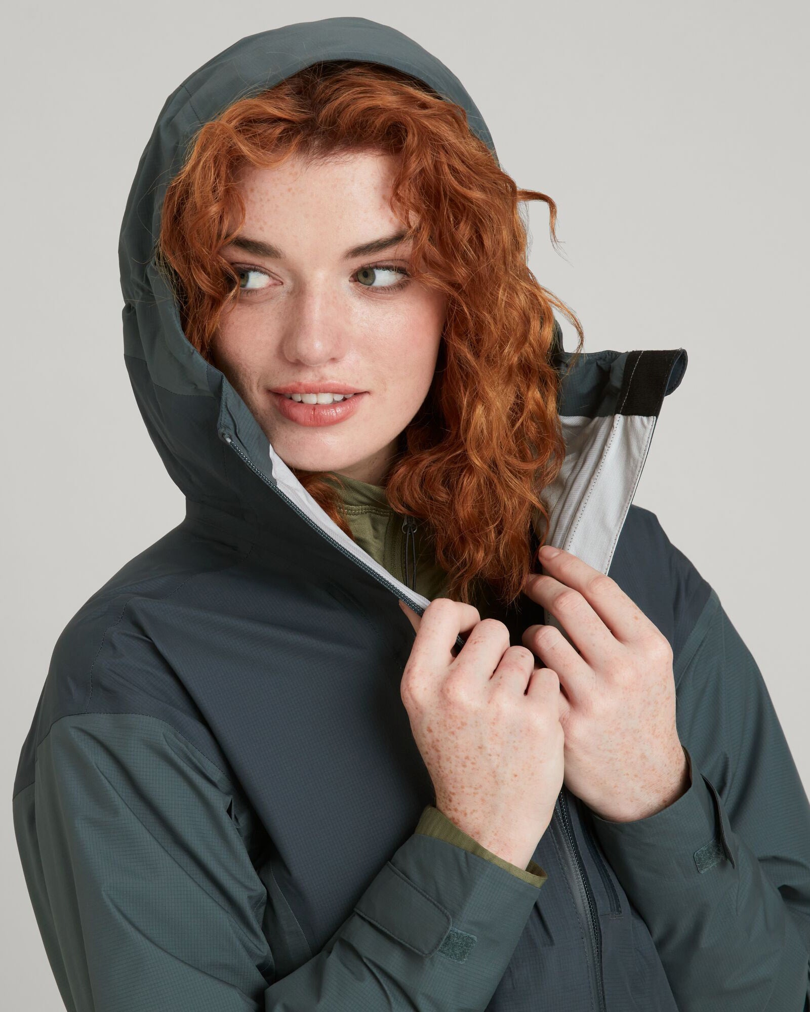 STORM Chaser 3 Layer Waterproof Women's Rain Jacket - Windproof Lightweight Hooded Coat for Outdoor Activities (Night/Light Night) | Perfect for Hiking, Camping & Commuting in Rainy Weather