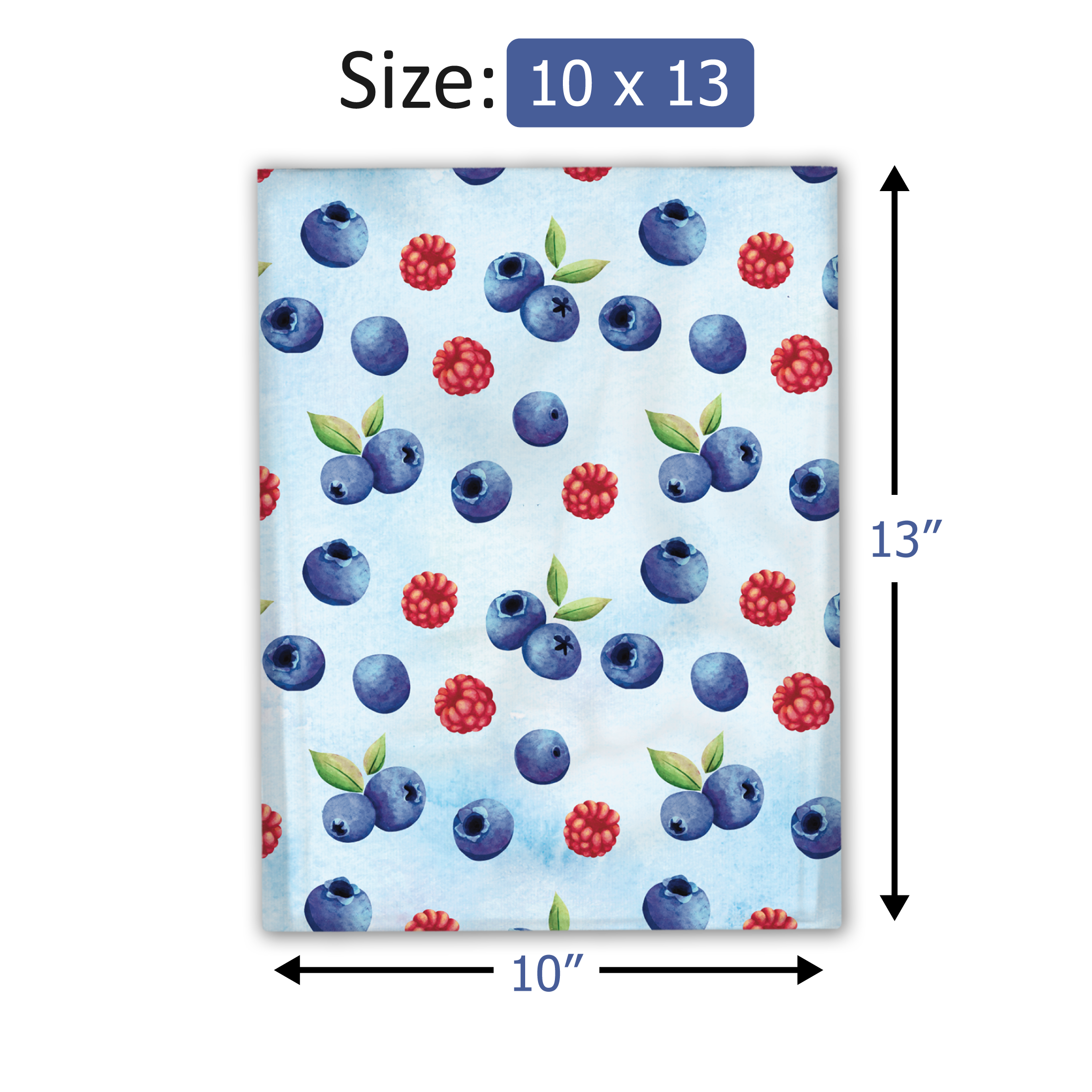 10x13 Summer Berries Printed Poly Mailers - Premium Designer Shipping Envelopes for Ecommerce, Subscription Boxes & Gift Packaging