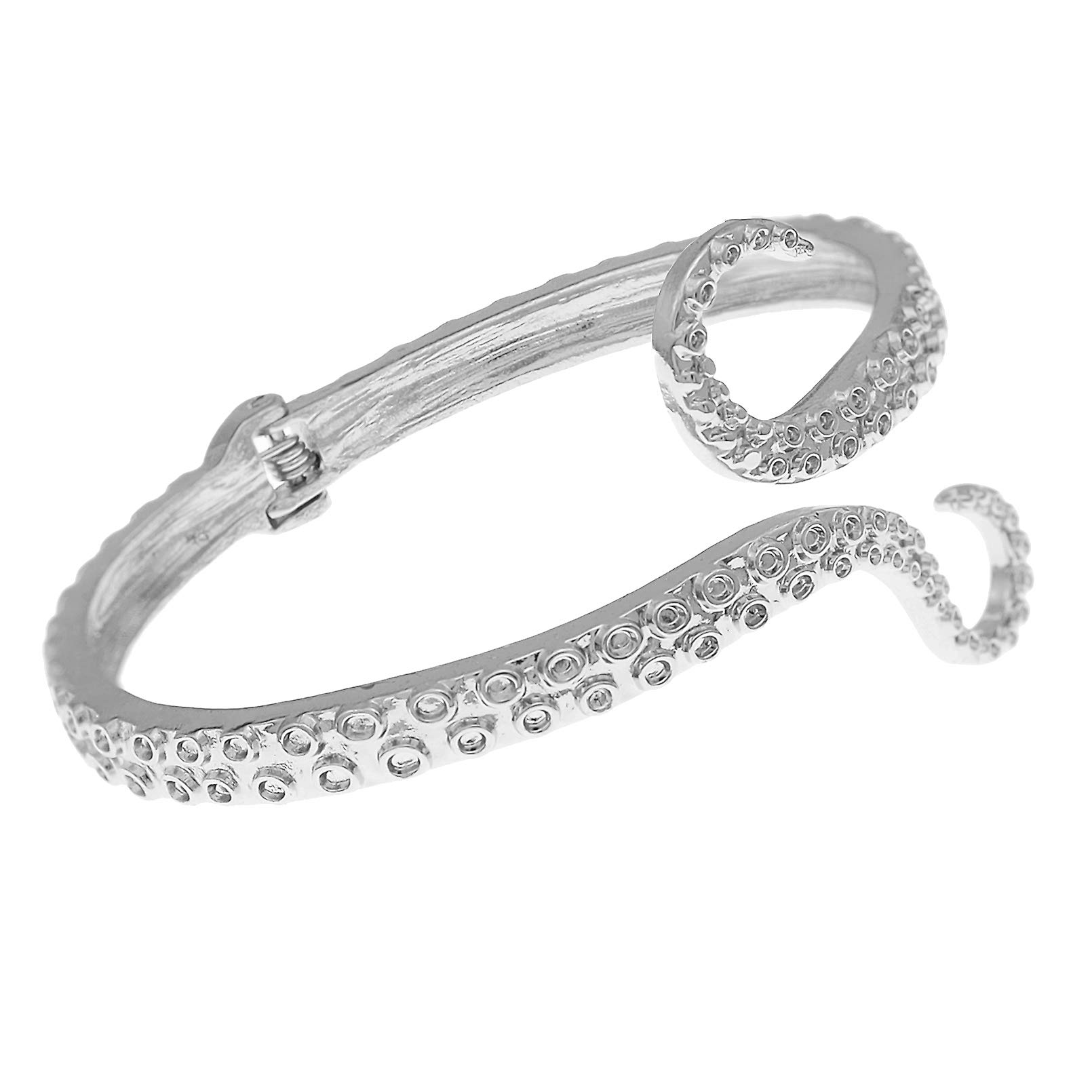 RechicGu Octopus Tentacle Bracelet - Gothic Sea Creature Hinged Bangle Arm Cuff for Horror Lovers | Perfect for Halloween, Cosplay, Goth Fashion & Dark Aesthetic Outfits