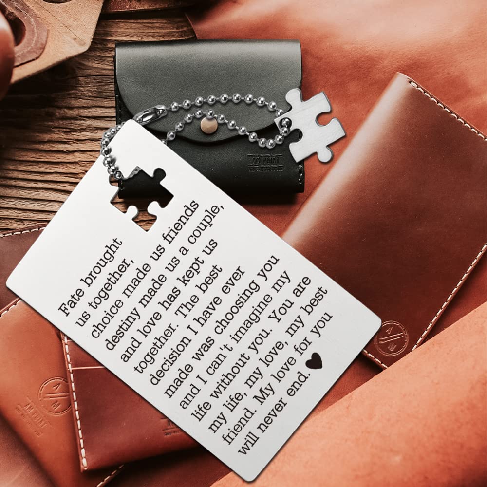 Romantic Birthday Card for Husband from Wife - Wallet Insert Love Note, Anniversary & Valentine's Gift for Men/Women - Perfect Gift for Him/Her, Boyfriend/Girlfriend - Ideal for Birthdays, Anniversaries & Special Occasions