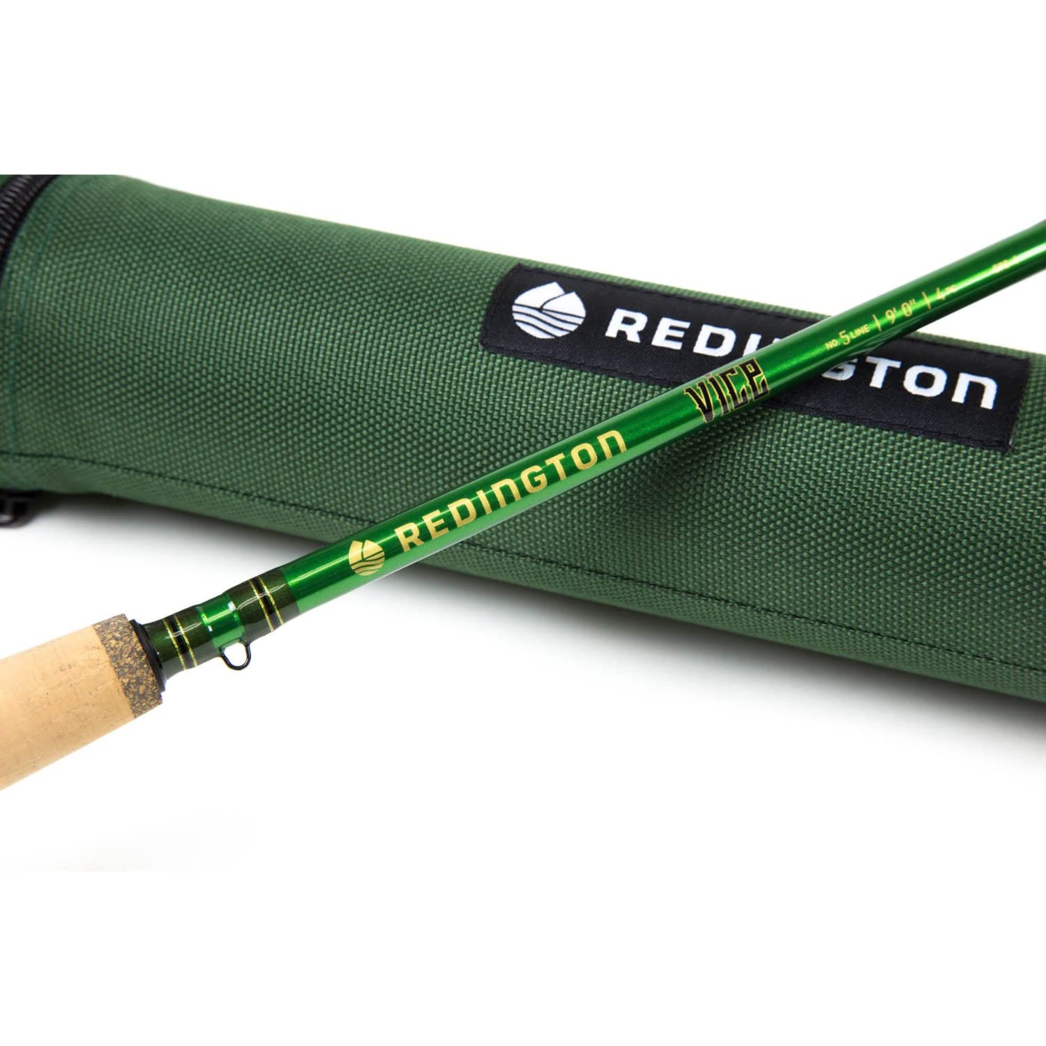 Redington VICE Fly Fishing Rod with Protective Tube - 4-Piece Freshwater Fly Rod with Moderate Action for Trout, Bass & Salmon - Perfect for Streams, Rivers & Lakes