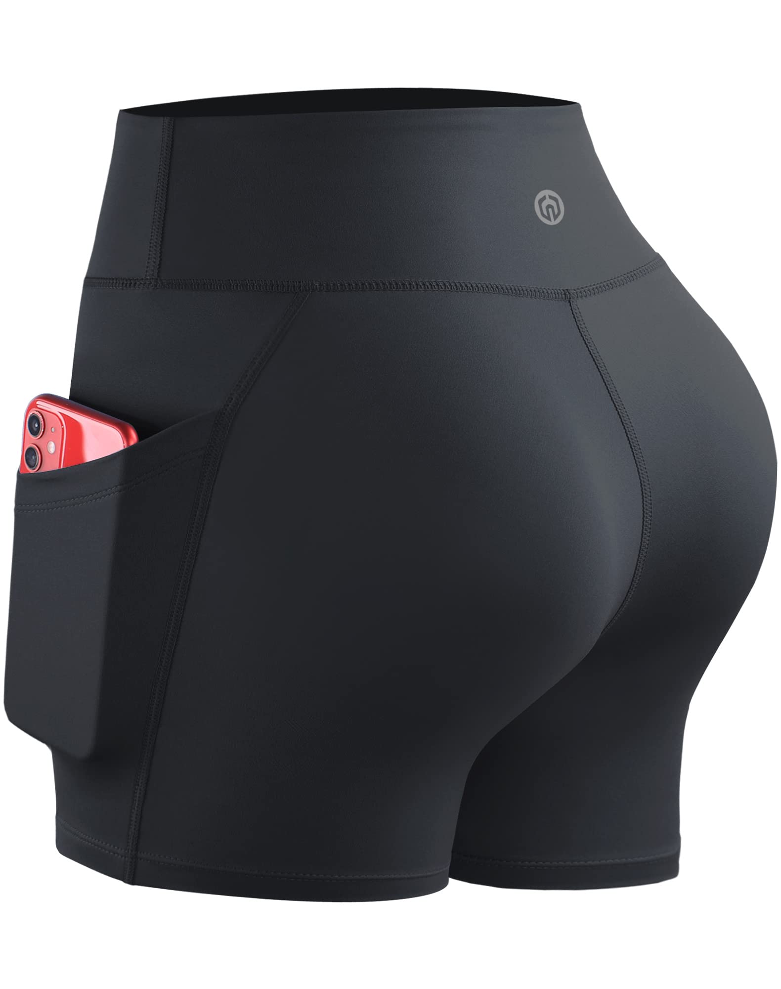 NELEUS Women's High Waist Tummy Control Workout Shorts - Athletic Running Yoga Gym Biker Shorts for Women - Perfect for Fitness, Lounge & Everyday Wear