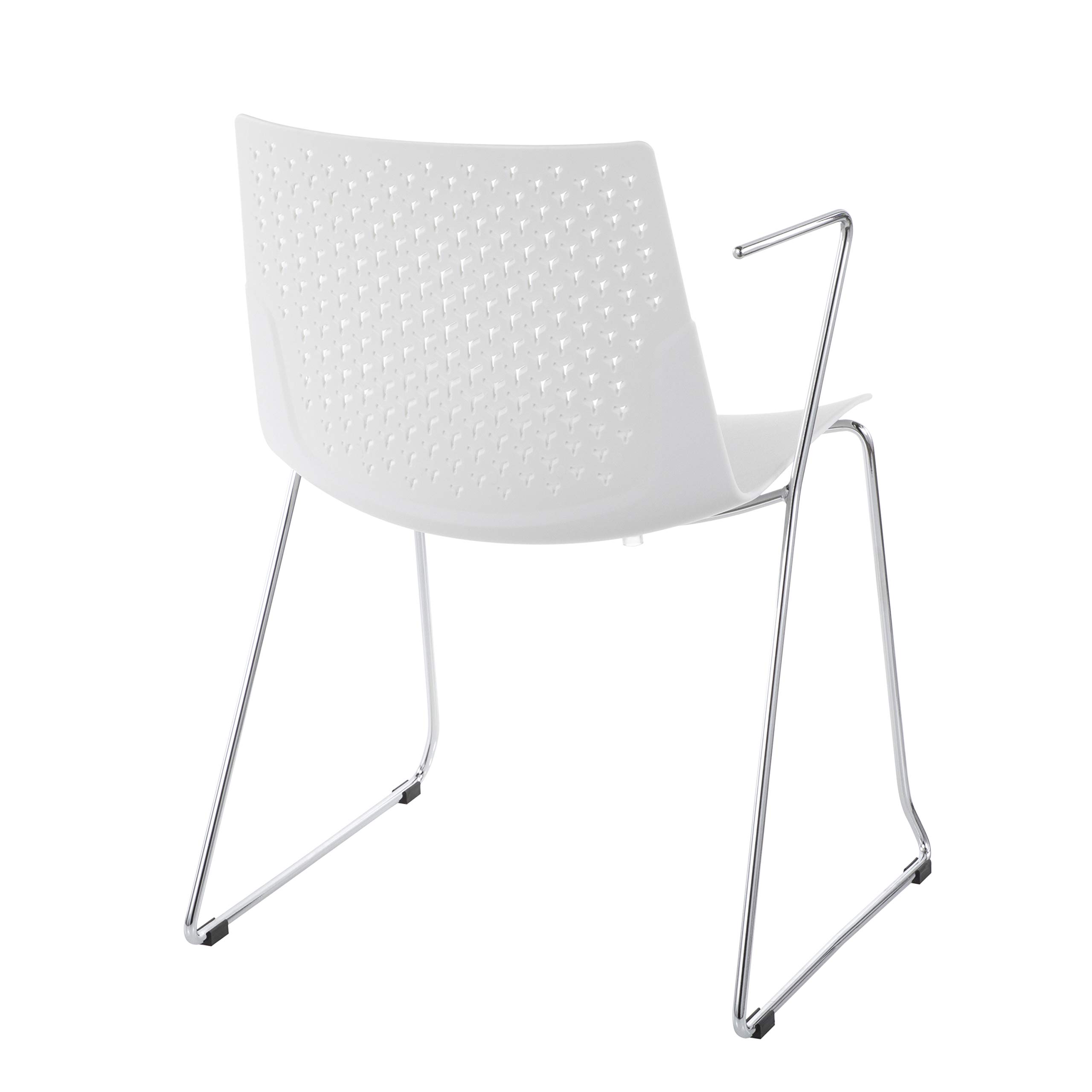 LumiSource Matcha Green Upholstered Dining Chairs Set of 2 - Modern Kitchen Chairs with Comfortable Fabric Seat - Perfect for Dining Room, Breakfast Nook, and Small Space Decor