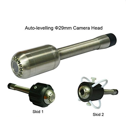 GOWE 100ft/30m Waterproof Self-Leveling Sewer Pipe Inspection Camera with 1/4