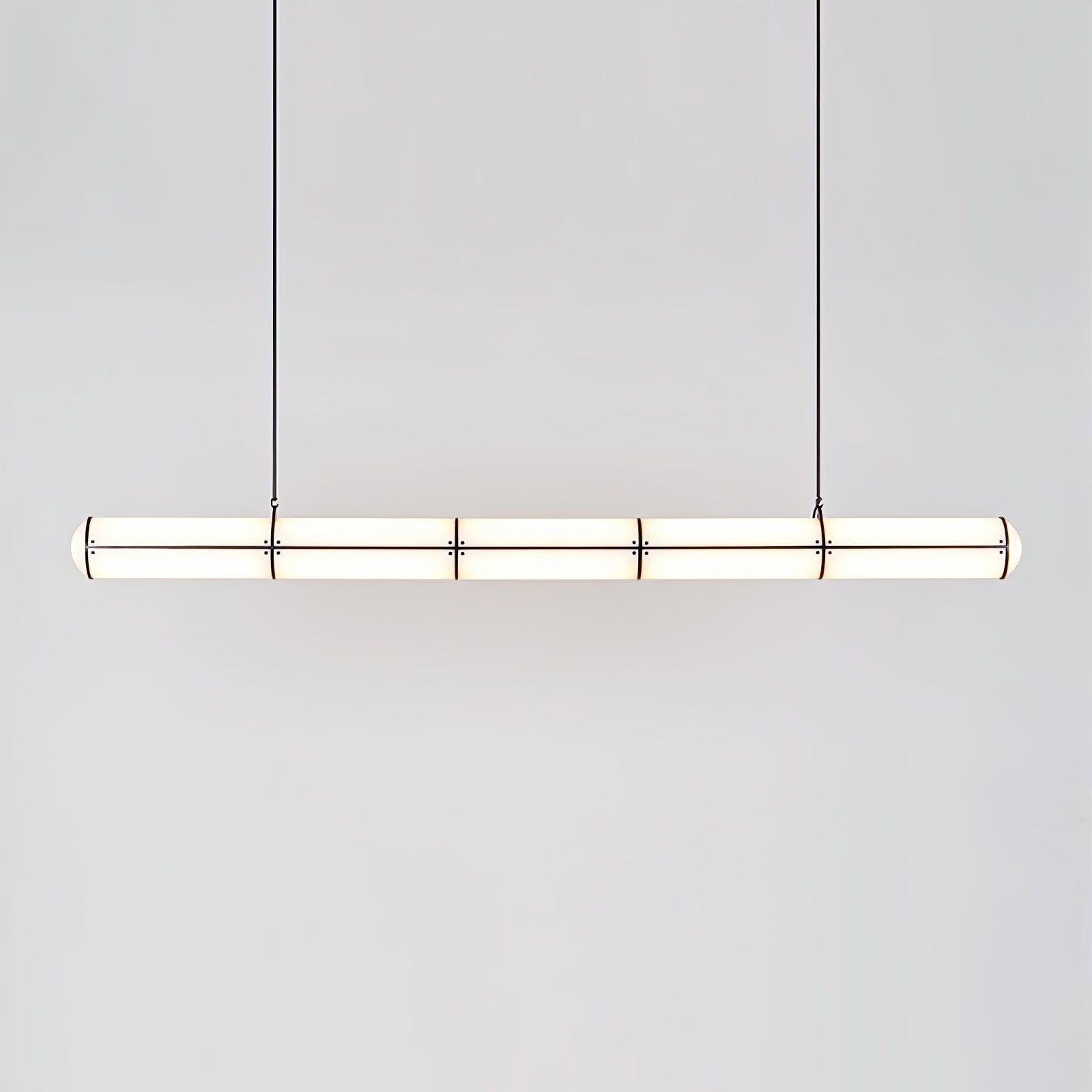 Modern Cylindrical Endless Pendant Light Fixture - Sleek Minimalist Hanging Lamp for Kitchen Island, Dining Room & Bedroom Decor