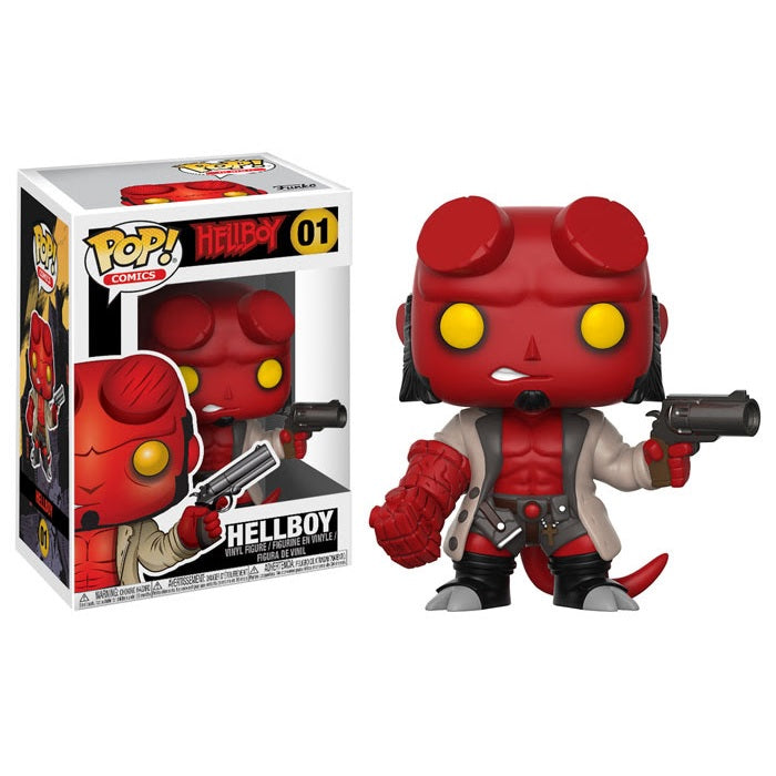 Hellboy Pop! Vinyl Figure - Collectible Comic Book Character Toy - Perfect for Display, Gifts & Pop Culture Collections
