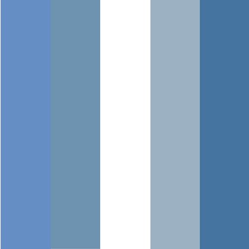 Blue and White