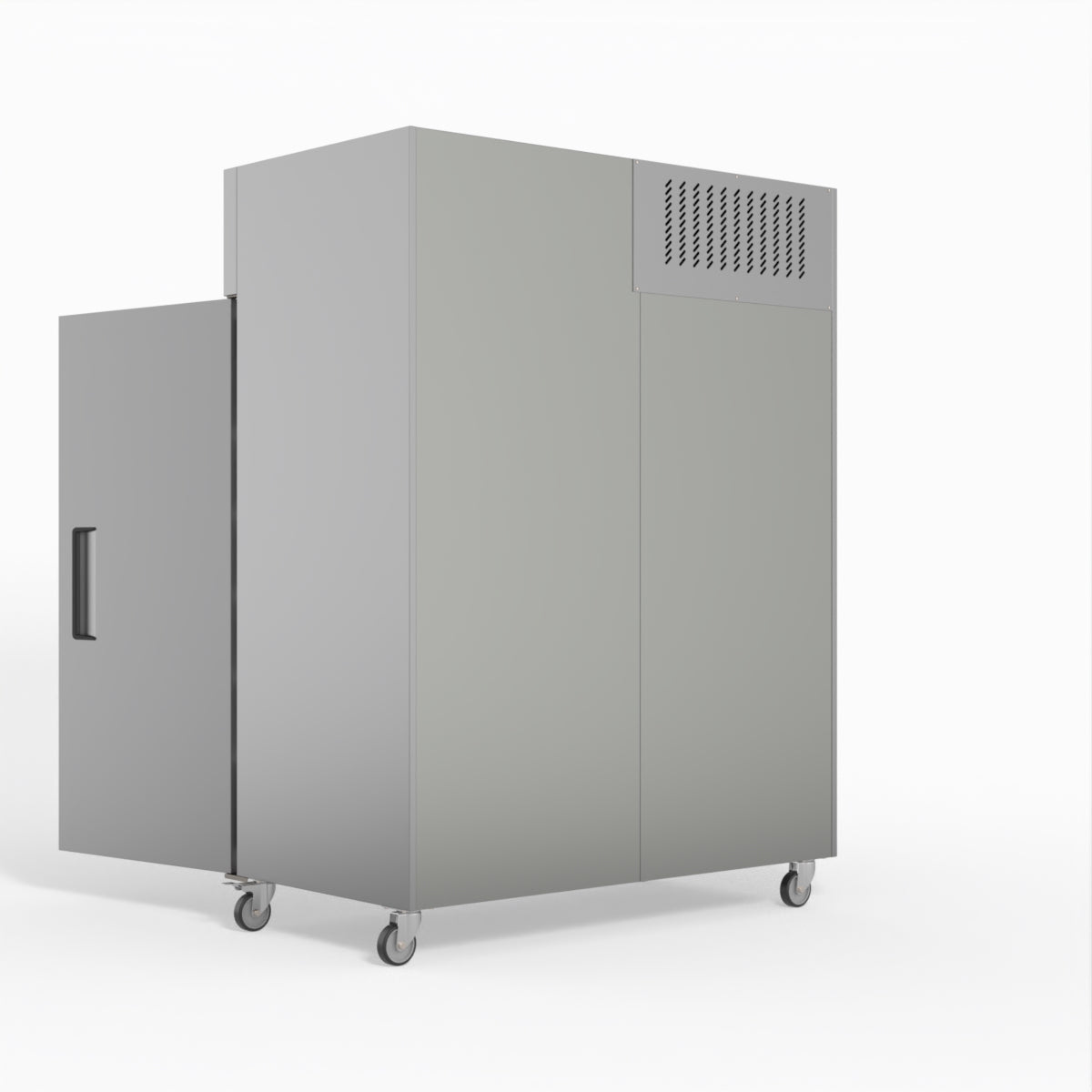 1300L Upright Double Door Stainless Steel Commercial Freezer - Perfect for Restaurants, Grocery Stores & Catering Businesses