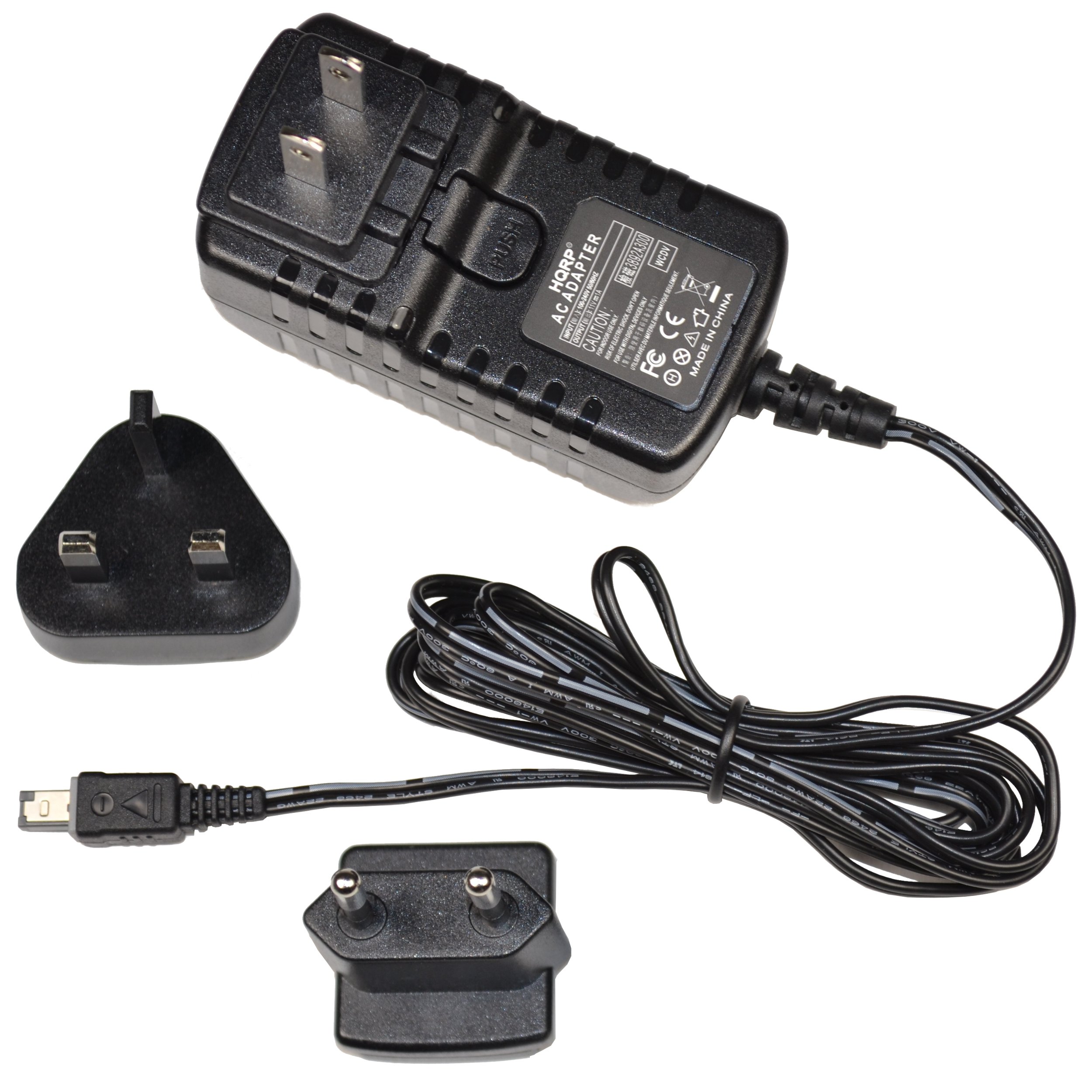 HQRP AC Power Adapter Charger for JVC Everio GZ-MG330 GZ-MG255 GZ-MG155 GZ-HM1 & More Camcorders - Compatible with AP-V14U AP-V15U AP-V16U AP-V18U GR-D23E GR-D32U GR-D295 Series - Perfect for Home Video Recording & Travel Vlogging