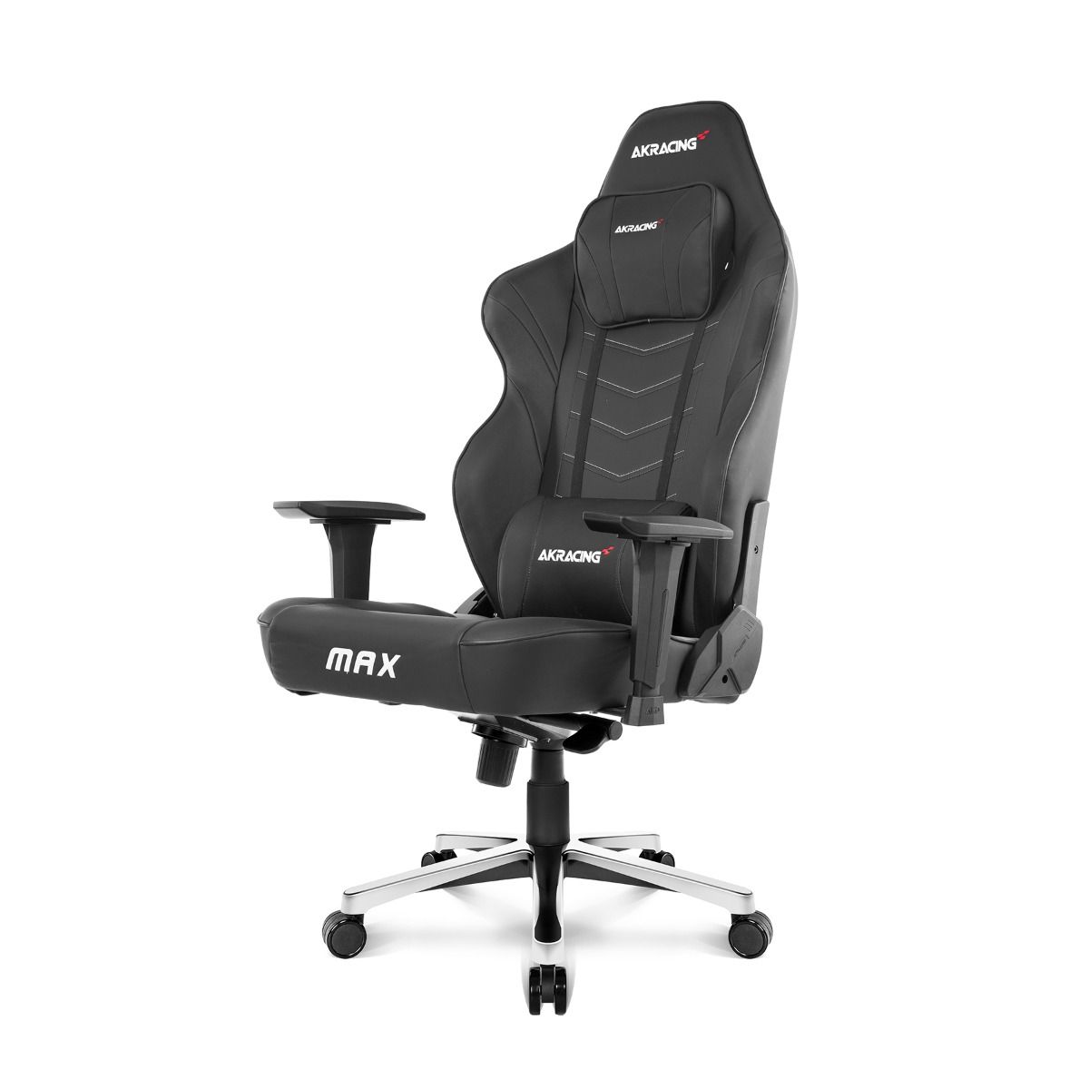 AKRACING MAX Series Ergonomic Gaming Chair - Black, High Back Racing Style with Adjustable Lumbar Support & Headrest - Perfect for PC Gaming, Office Work & Home Theater Seating