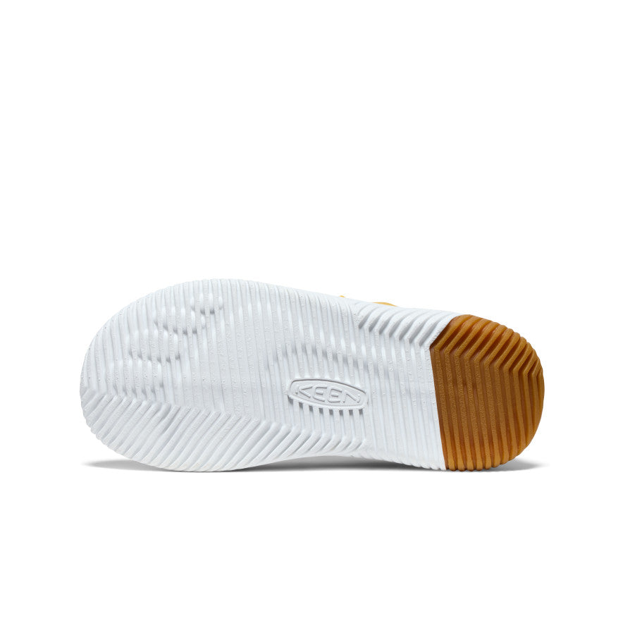 KNX Big Kids' Leather Sneakers - Daffodil & Star White | Comfortable & Stylish Casual Shoes for School, Play & Everyday Wear