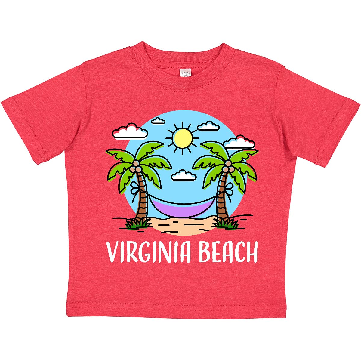 Inktastic Virginia Beach Summer Vacation Toddler T-Shirt - Cute Boys Girls Graphic Tee for Beach Trips, Family Vacations & Summer Outings