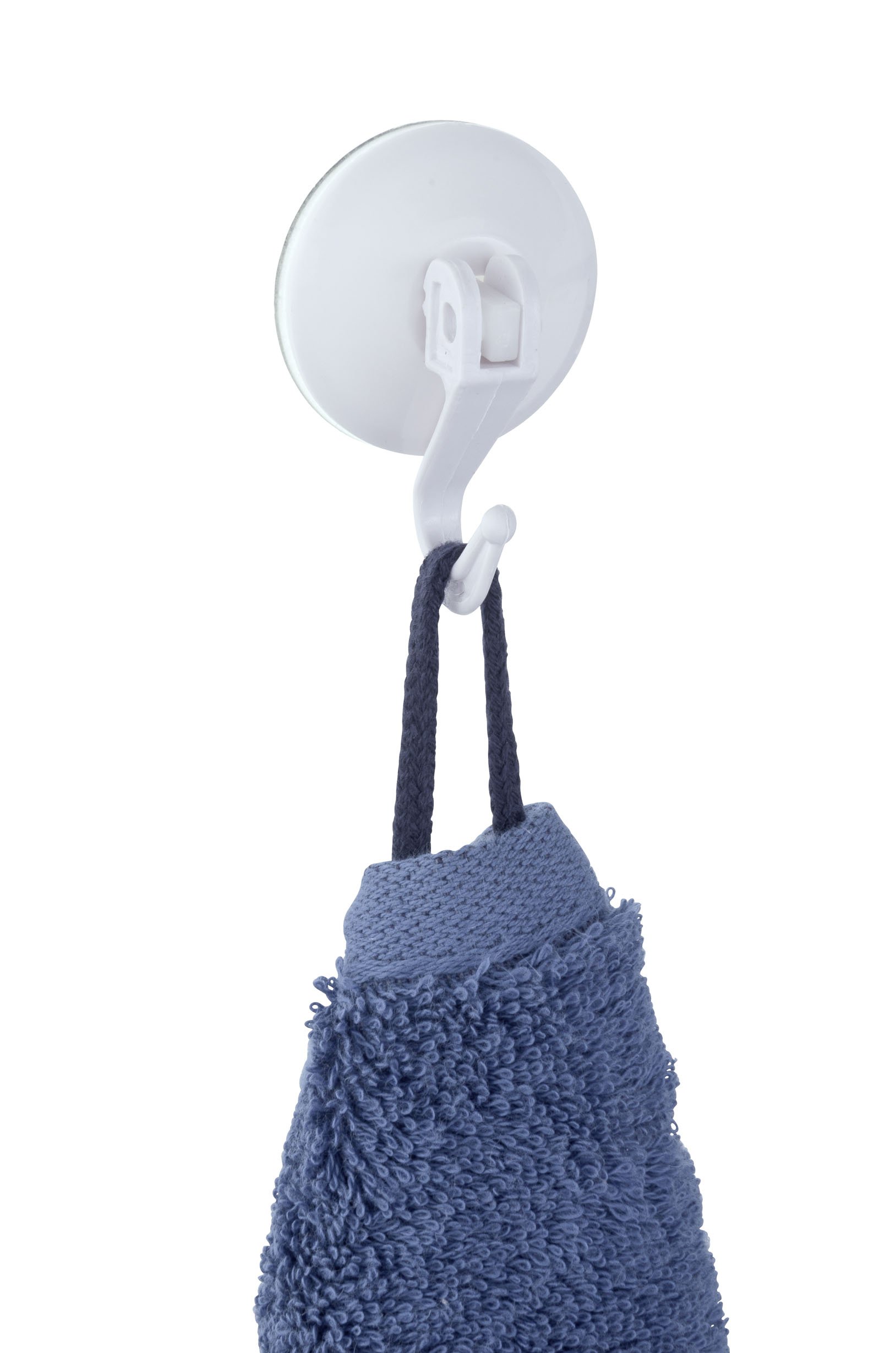 Wenko Large White Suction Hooks with Lever - 2 Pack for Bathroom, Kitchen & Shower Organization - Heavy Duty Adhesive-Free Hanging Solution