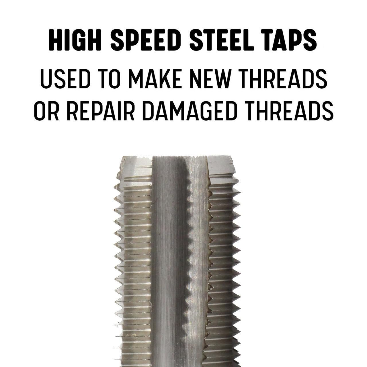 Drill America POU Series 1/8-Inch HSS NPS Tap (National Pipe Straight) and S HSS Drill Bit Kit - Perfect for Plumbing, Pipe Threading, and DIY Home Repairs