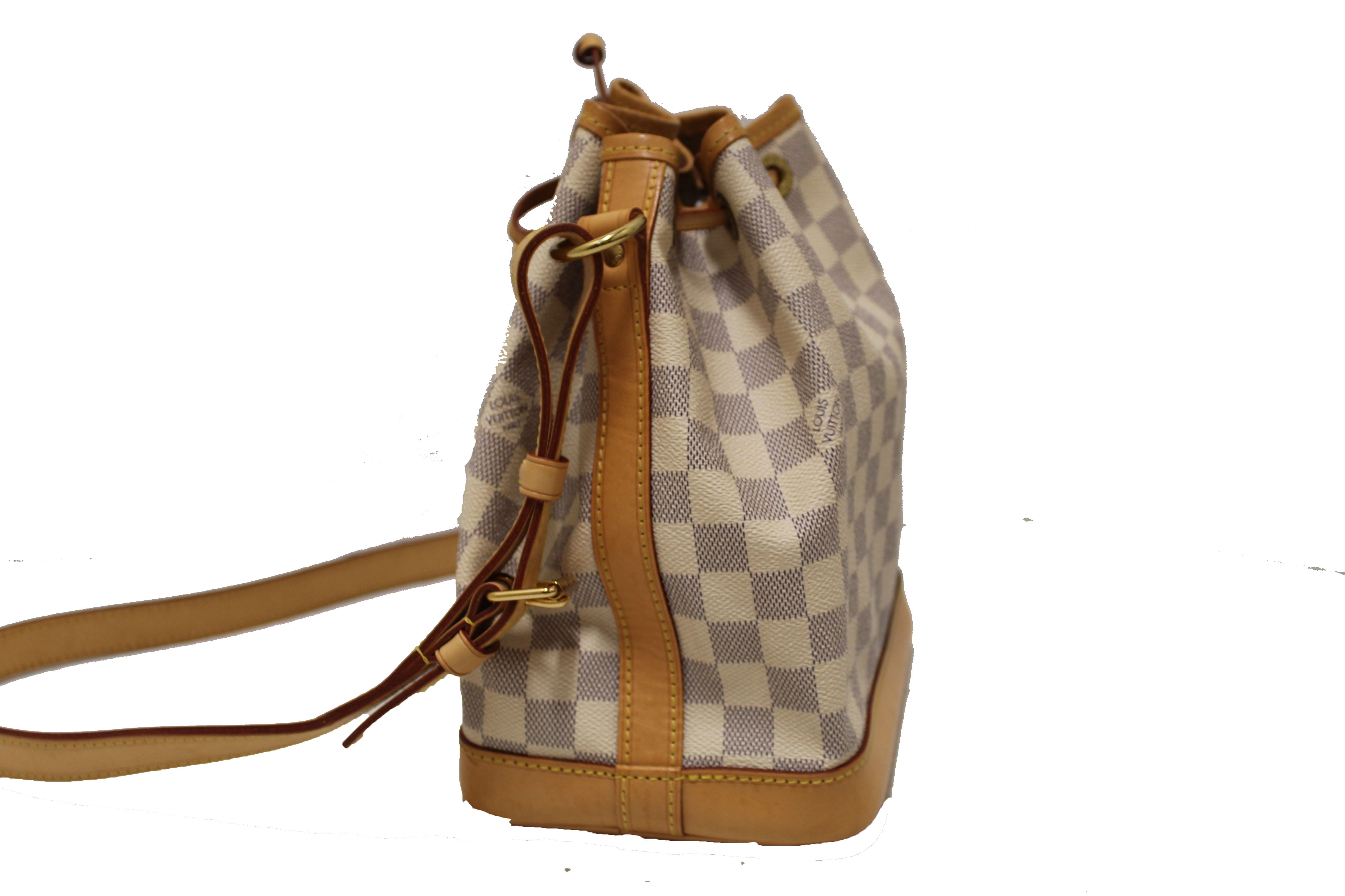 Authentic Louis Vuitton Damier Azur Noe BB Crossbody Bag - Stylish Designer Handbag for Women, Perfect for Work, Travel & Everyday Use