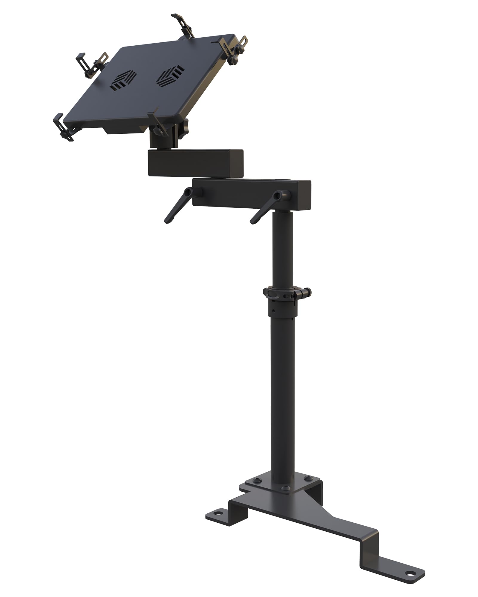 Heavy Duty Truck Laptop Mount for Ford F150 F250 F350 F550 - Adjustable Car Computer Stand Holds 17