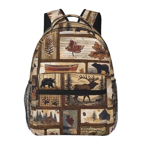 Rustic Cabin Bear Moose
