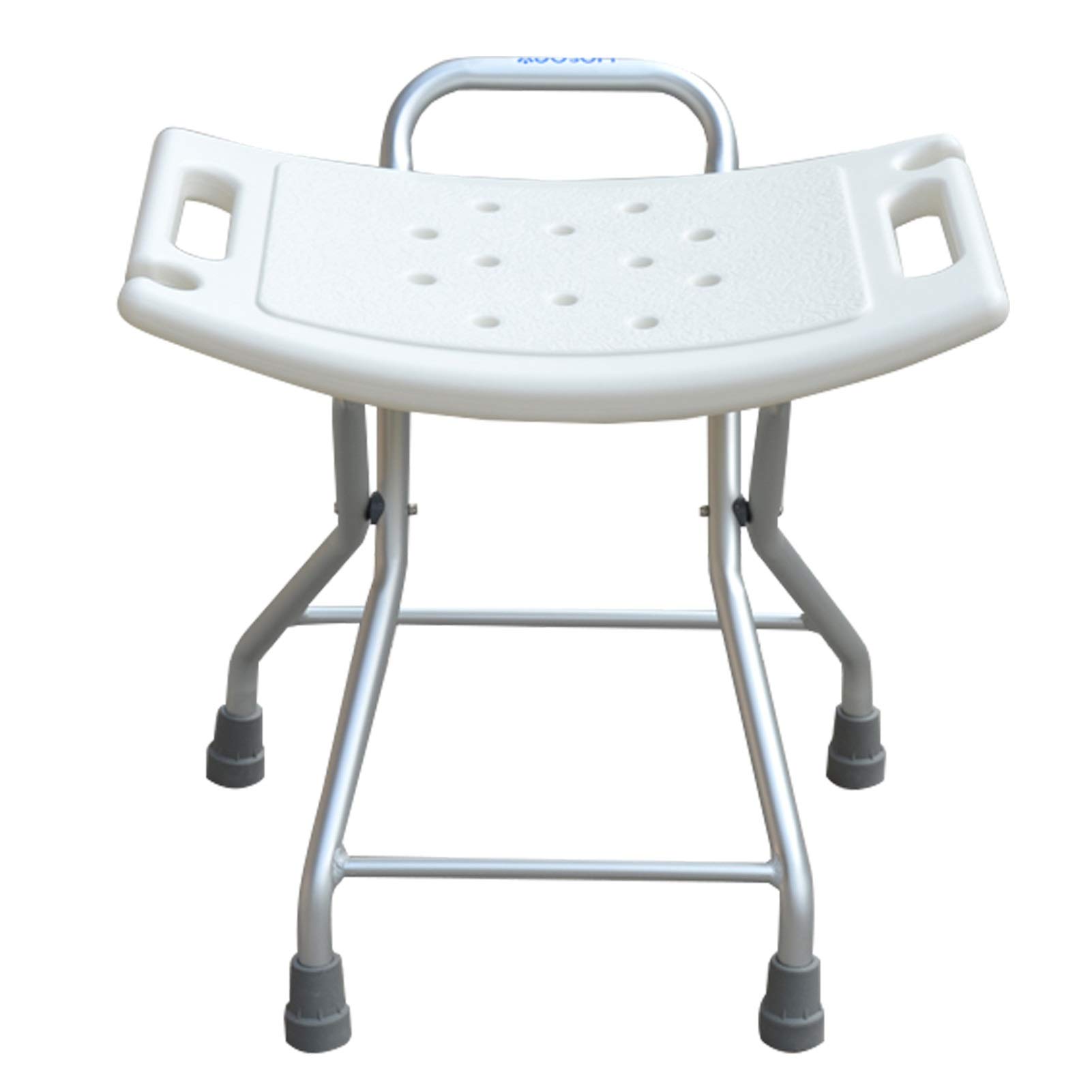 Premium Folding Shower Chair for Elderly & Disabled Adults - Lightweight, Compact Bath Seat with Transfer Bench - Ideal for Safe Bathing & Mobility Assistance in Home & Hospital Use - White