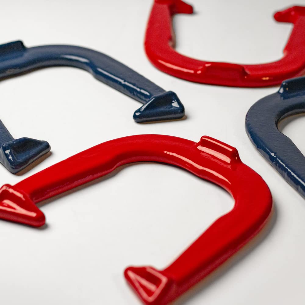 Elakai Outdoor Horseshoes Game Set for Adults & Family - Fun Beach, Backyard, Camping & Picnic Activities - Perfect for Parties, BBQs & Tailgating
