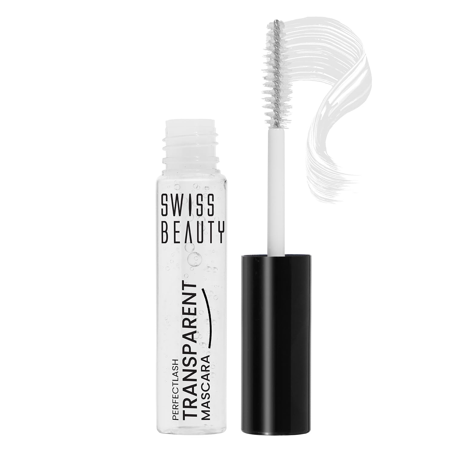 Swiss Beauty Perfect Lash Transparent Volumizing Mascara - Lightweight Non-Sticky Formula with Lash Growth Enhancer (7ml) | Natural Looking Lashes for Everyday Wear & Special Occasions