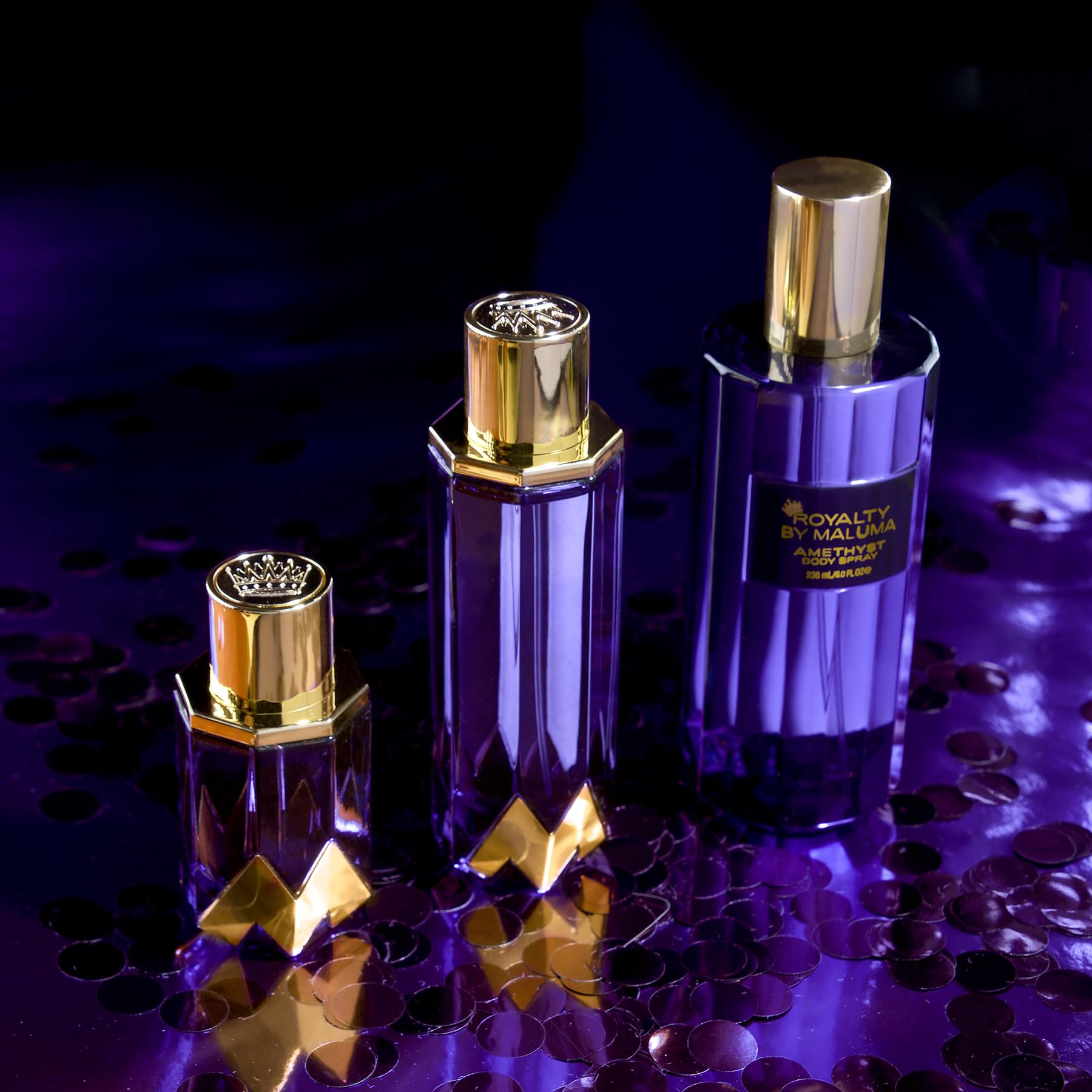 Amethyst Body Spray for Women - 8 oz Luxurious Fruity Floral Perfume with Tangerine, Clementine & Pink Orchid Notes - Perfect for Daily Wear, Date Nights & Special Occasions