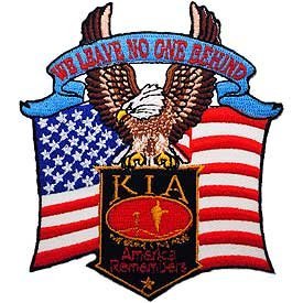 KIA Killed in Action Military Patch - Honoring Fallen Heroes - Perfect for Tactical Vests, Backpacks & Memorial Displays