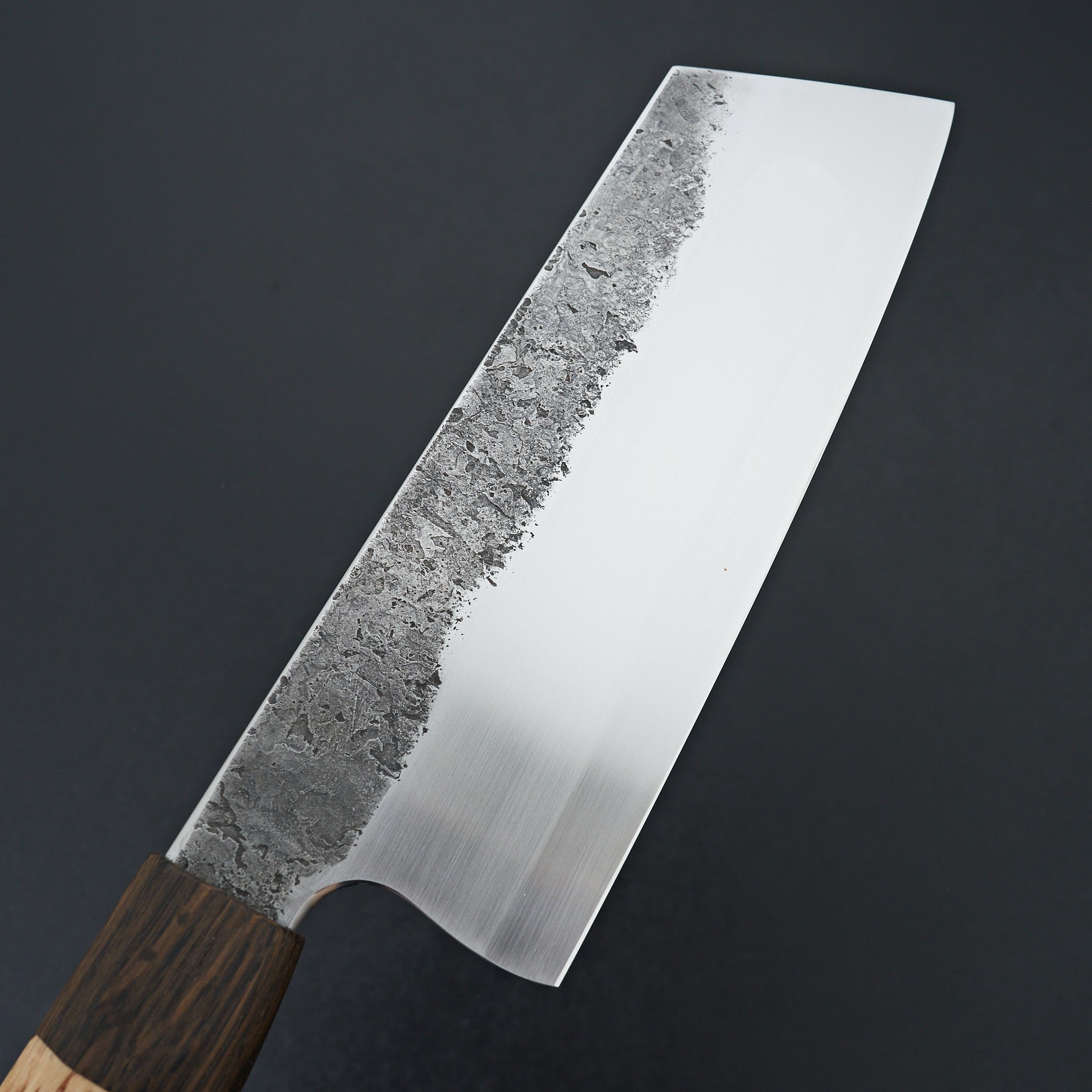 Premium Lew Griffin S Grind Curly Birch Bunka Knife 176mm - Japanese High-Carbon Steel Kitchen Knife for Professional Chefs & Home Cooking, Perfect for Slicing, Dicing & Precision Cutting Vegetables, Meat & Fish