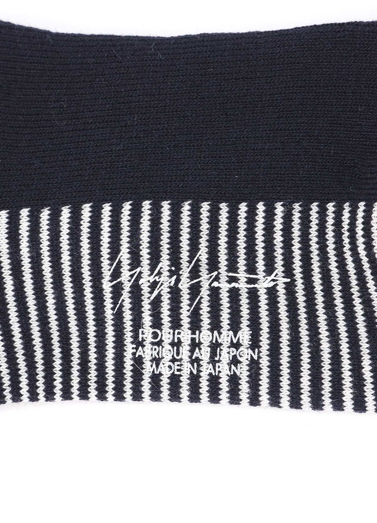 Men's Cotton/Spandex Pile Jersey Short Border Socks - Breathable & Comfortable for Casual Wear, Sports & Everyday Use