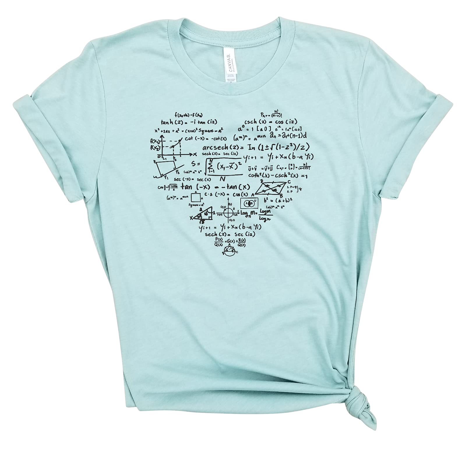 I Heart Math - Funny Nerdy Math Shirt for Teachers & Science Lovers | Cool Biology & STEM Gift for Students | Perfect for Classrooms, Labs & Geeky Events