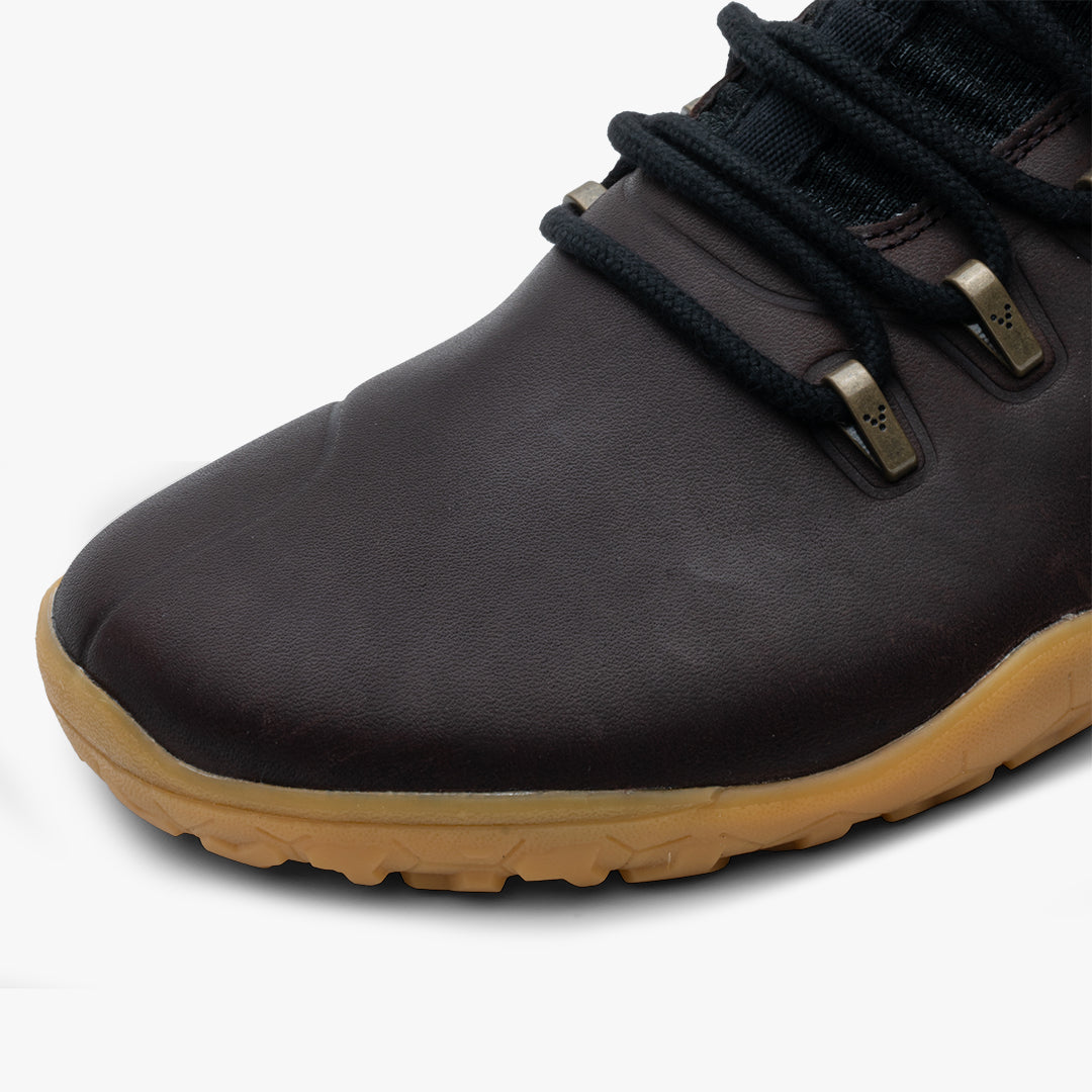Vivobarefoot Women's Magna Leather FG Barefoot Shoes in Bracken - Minimalist Hiking & Trail Running for Natural Movement