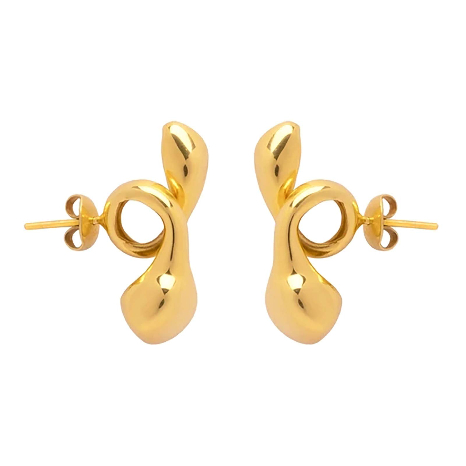 Vehpro Bohemian Earrings - Gold Heart Statement Crawler Earrings for Women, Boho Jewelry Wrap Earpins, One Size | Perfect for Parties, Weddings & Everyday Fashion Accessories