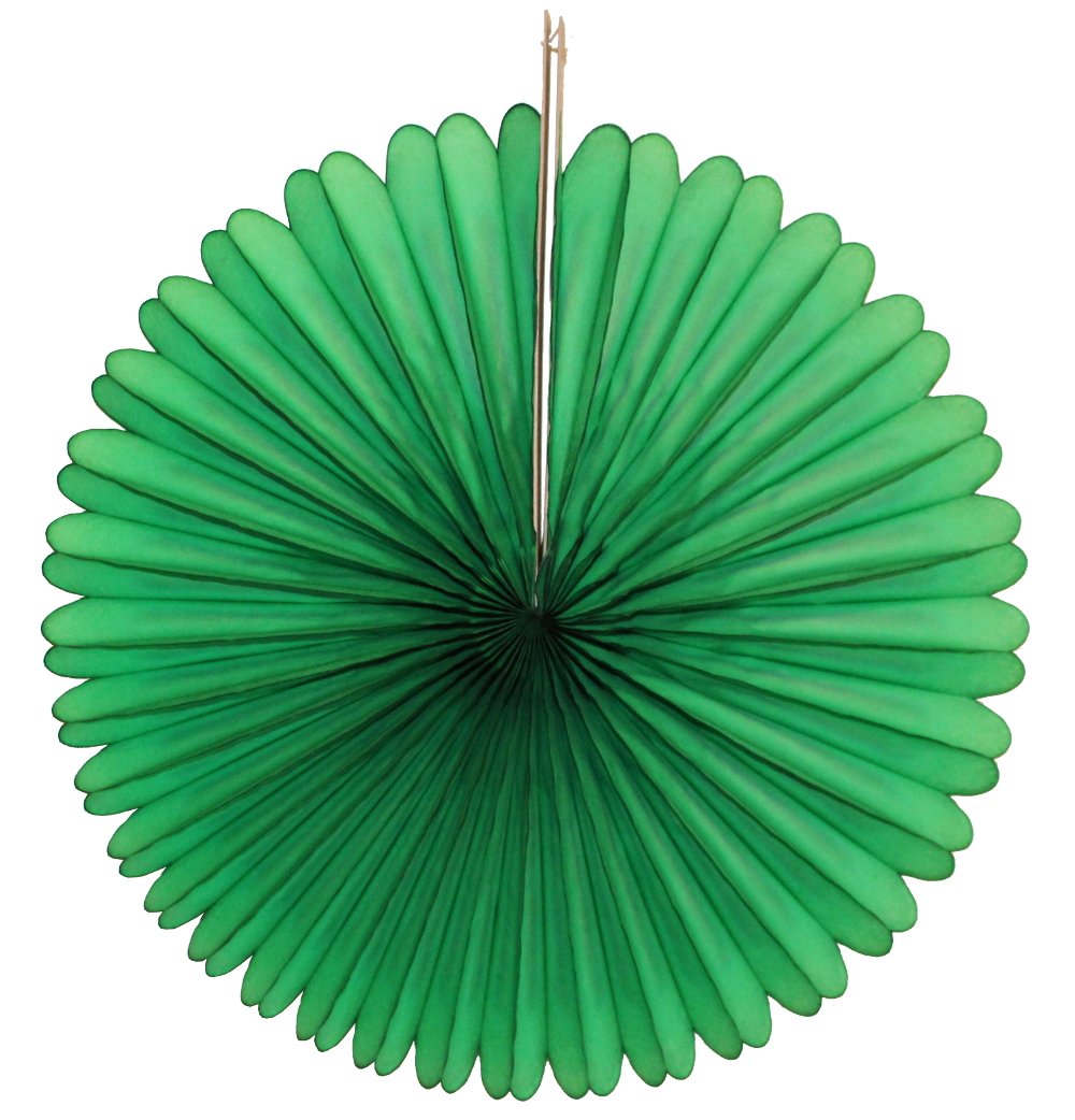 3 Pack Dark Green Honeycomb Fans (13-21 Inch) - Decorative Wall Fans for Bedroom, Living Room & Boho Home Decor