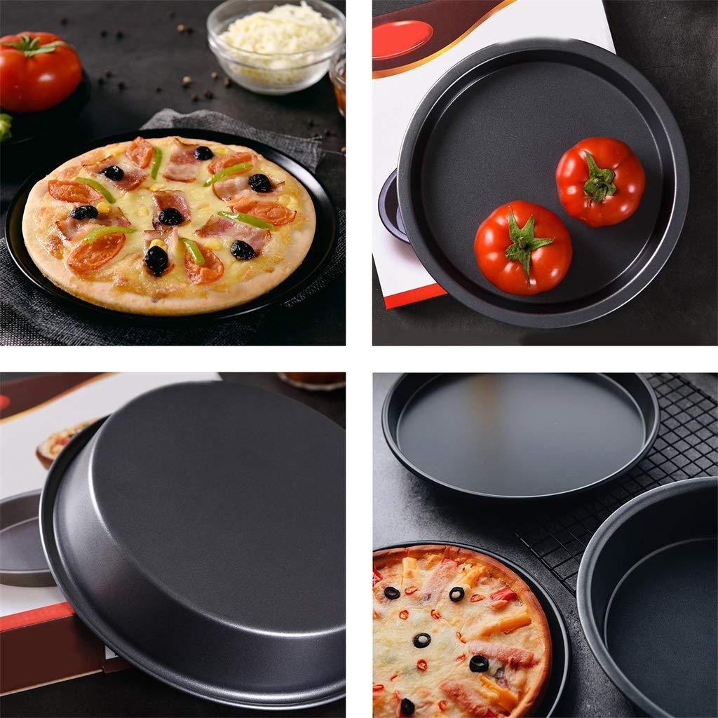 Non-Stick Baking Tray 17x2.3cm - Pizza Pan, Cake Pan, Cookie Sheet for Oven - Durable & Easy Clean Baking Dish - Perfect for Home Baking, Party Desserts & Holiday Cooking