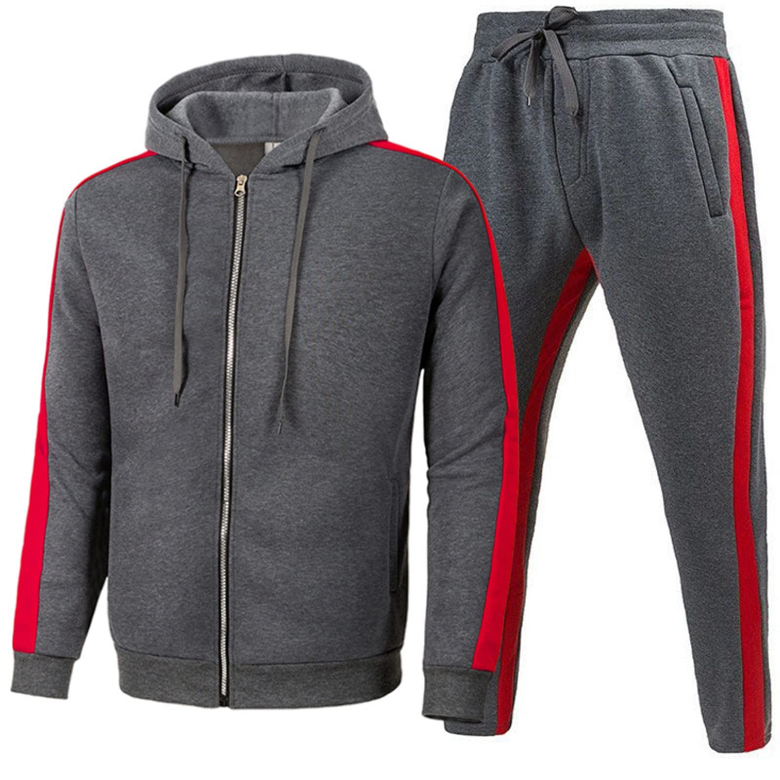 Men's & Women's Sportswear Set - Winter & Fall Hooded Sweater with Fringe Pants for Running, Gym & Casual Wear | Cozy Fleece Tracksuit for Outdoor Activities & Lounge