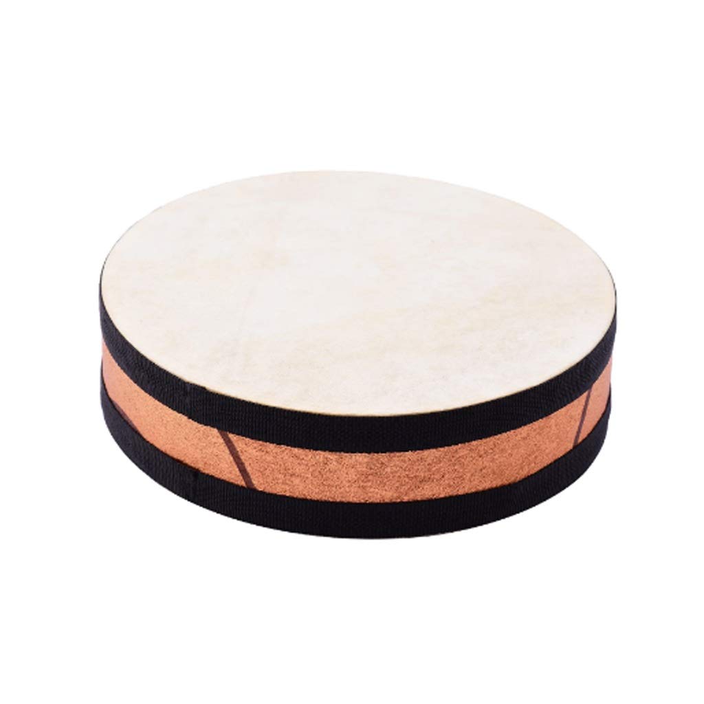 TWDYC 8/10 Inch Ocean Drum - Wooden Handheld Percussion Instrument with Gentle Sea Wave Sounds - Musical Toy Gift for Kids & Adults - Perfect for Relaxation, Music Therapy, and Sensory Play (10 inch Size)