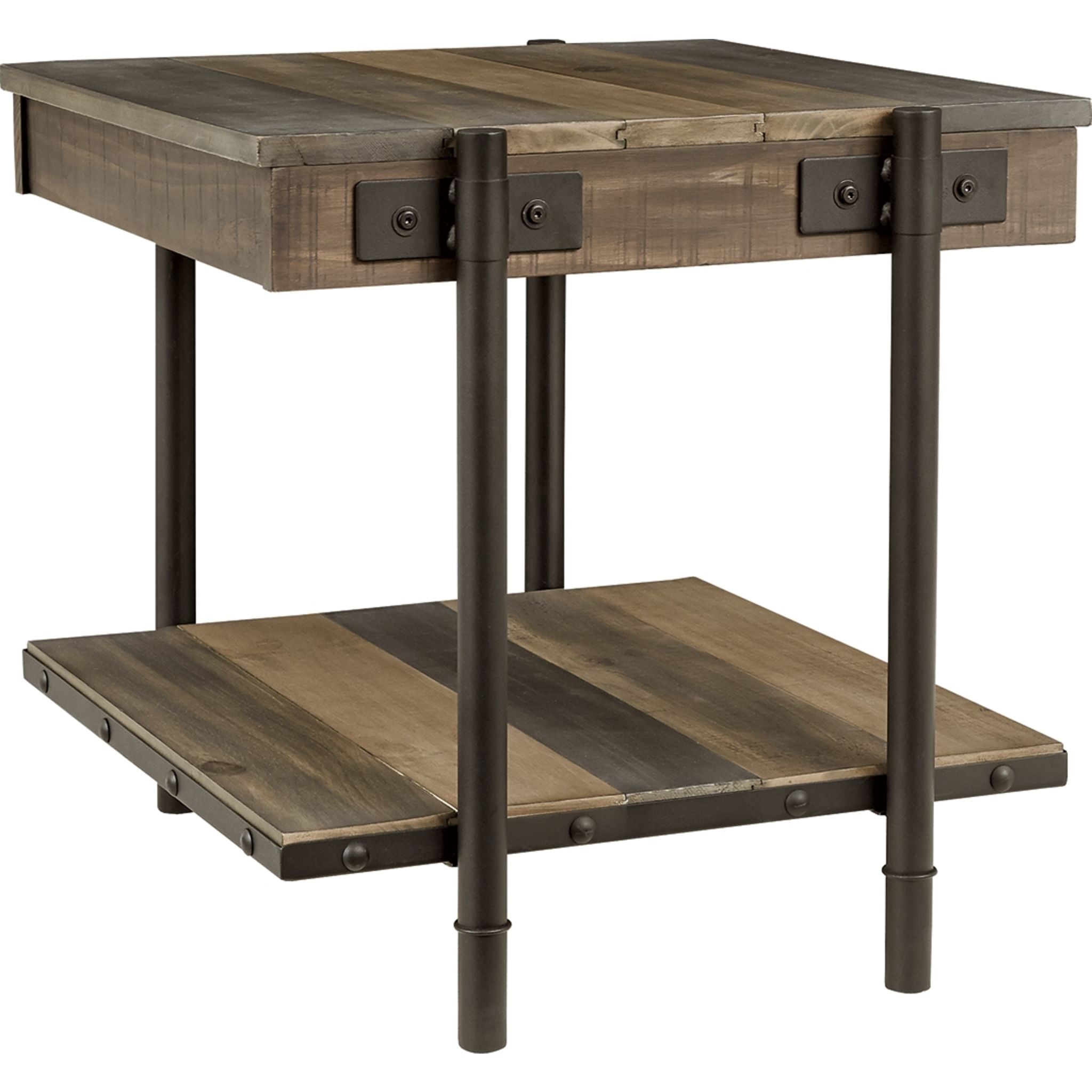 Bostweil Modern Square End Table - Small Side Table for Living Room, Bedroom, Office - Sturdy and Stylish Accent Table for Sofa, Chair, or Nightstand Use